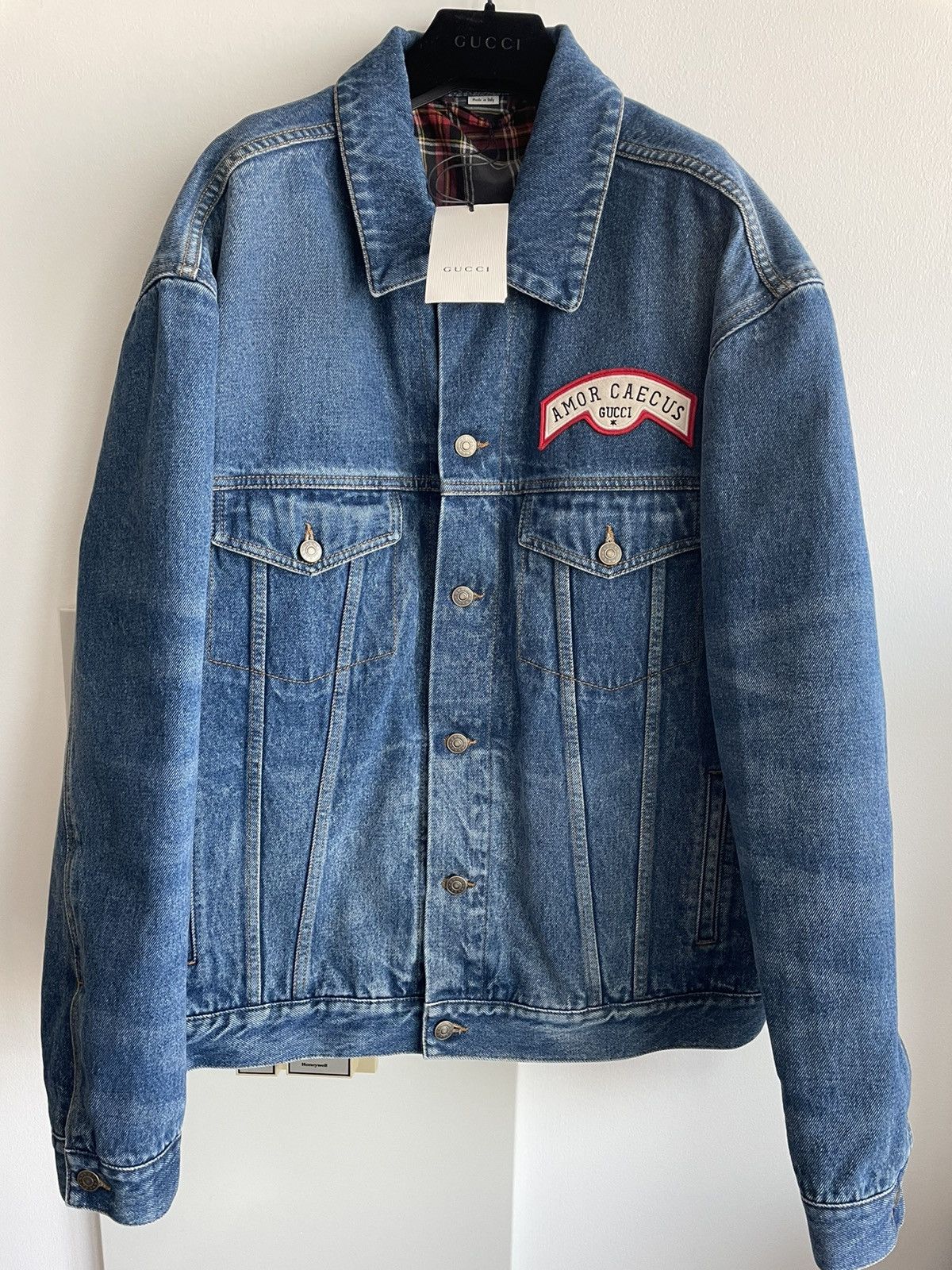 Gucci $3,300 Value Sold Out Super Runway Iconic Logo Denim Jacket Size US XL / EU 56 / 4 - 23 Thumbnail