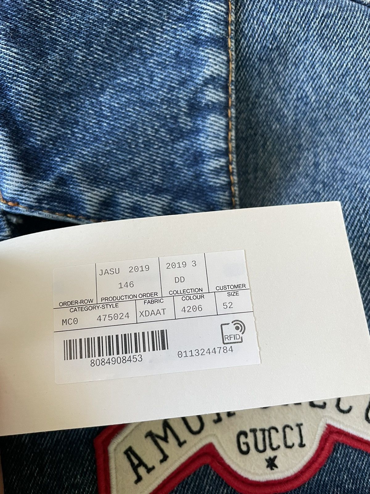 Gucci $3,300 Value Sold Out Super Runway Iconic Logo Denim Jacket Size US XL / EU 56 / 4 - 8 Thumbnail