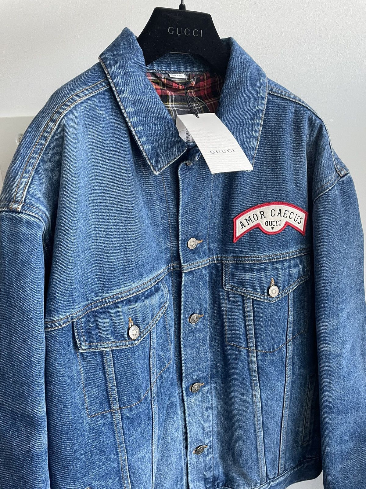 Gucci $3,300 Value Sold Out Super Runway Iconic Logo Denim Jacket Size US XL / EU 56 / 4 - 25 Thumbnail