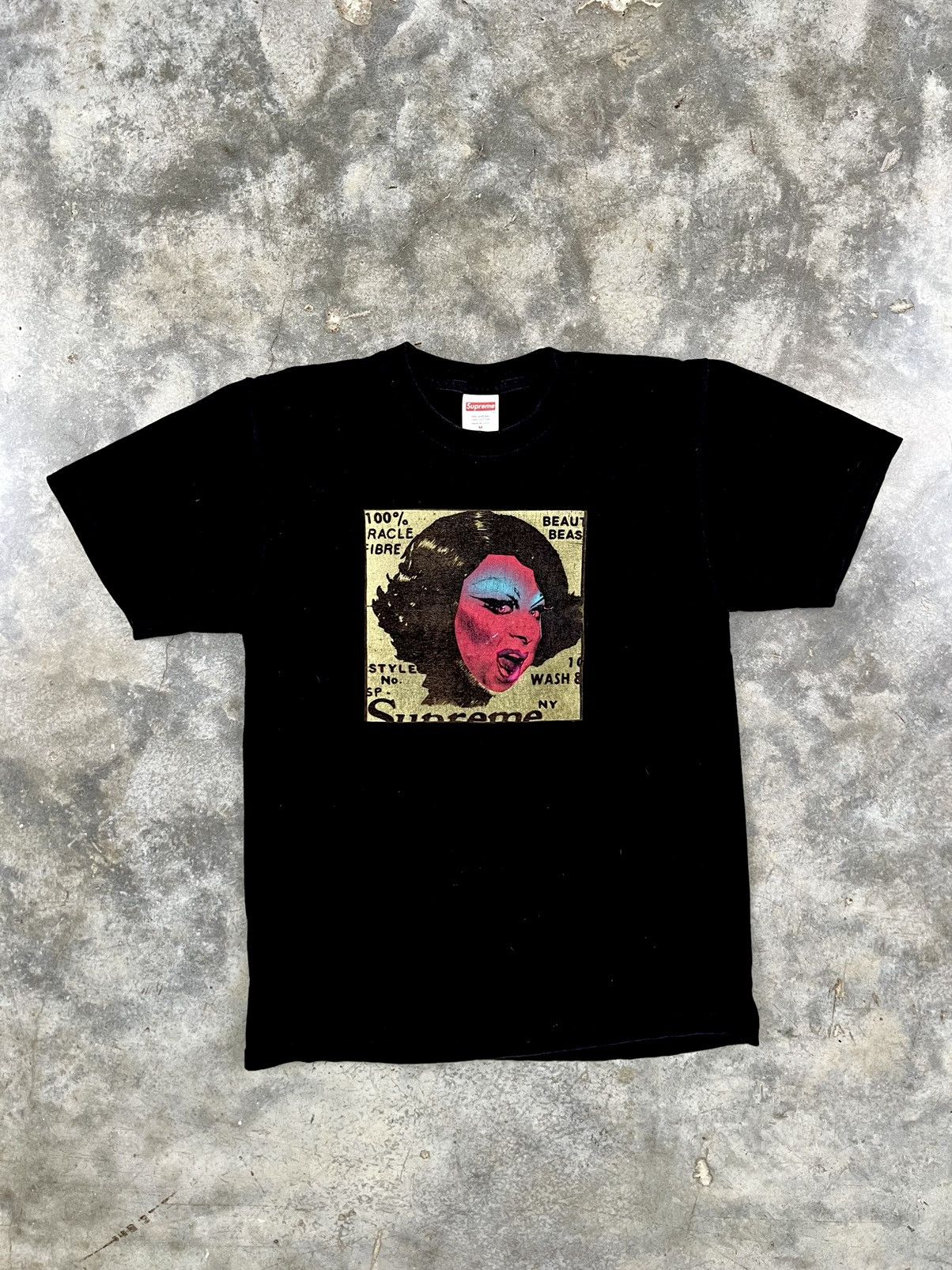 image of Supreme Beauty Beast Tee Black Sz. Medium Ss15, Men's