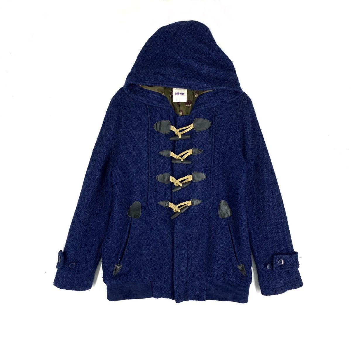 Issey Miyake × Japanese Brand Vintage Ne-Net By Issey Miyake Duffle Wool Zipper Hoodies Size US M / EU 48-50 / 2 - 1 Thumbnail