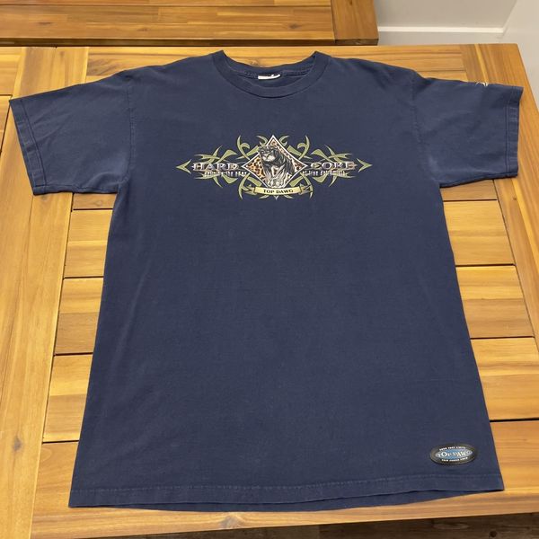 Vintage Vintage 90s Top Dawg Dog Pit Bull Animal Shirt Large Blue Grailed