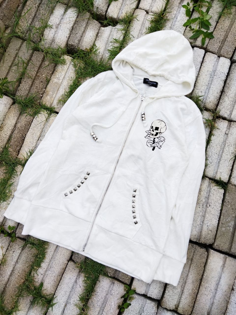 Japanese Brand Glad News Japan Skeleton Hoodie Size L / US 10 / IT 46 - 5 Thumbnail