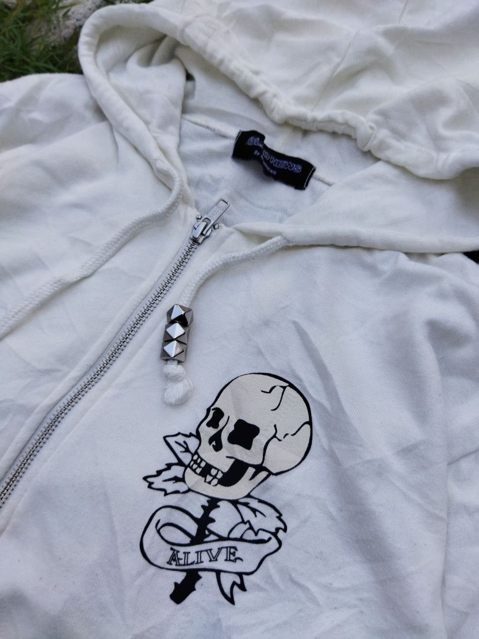 Japanese Brand Glad News Japan Skeleton Hoodie Size L / US 10 / IT 46 - 6 Thumbnail
