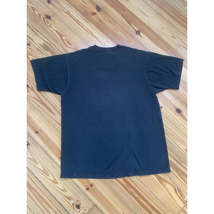 T-shirt Vintage Fruit Of The Loom 90s - Graphique 'Bon Voyage' - Gris - Taille XL Homme
