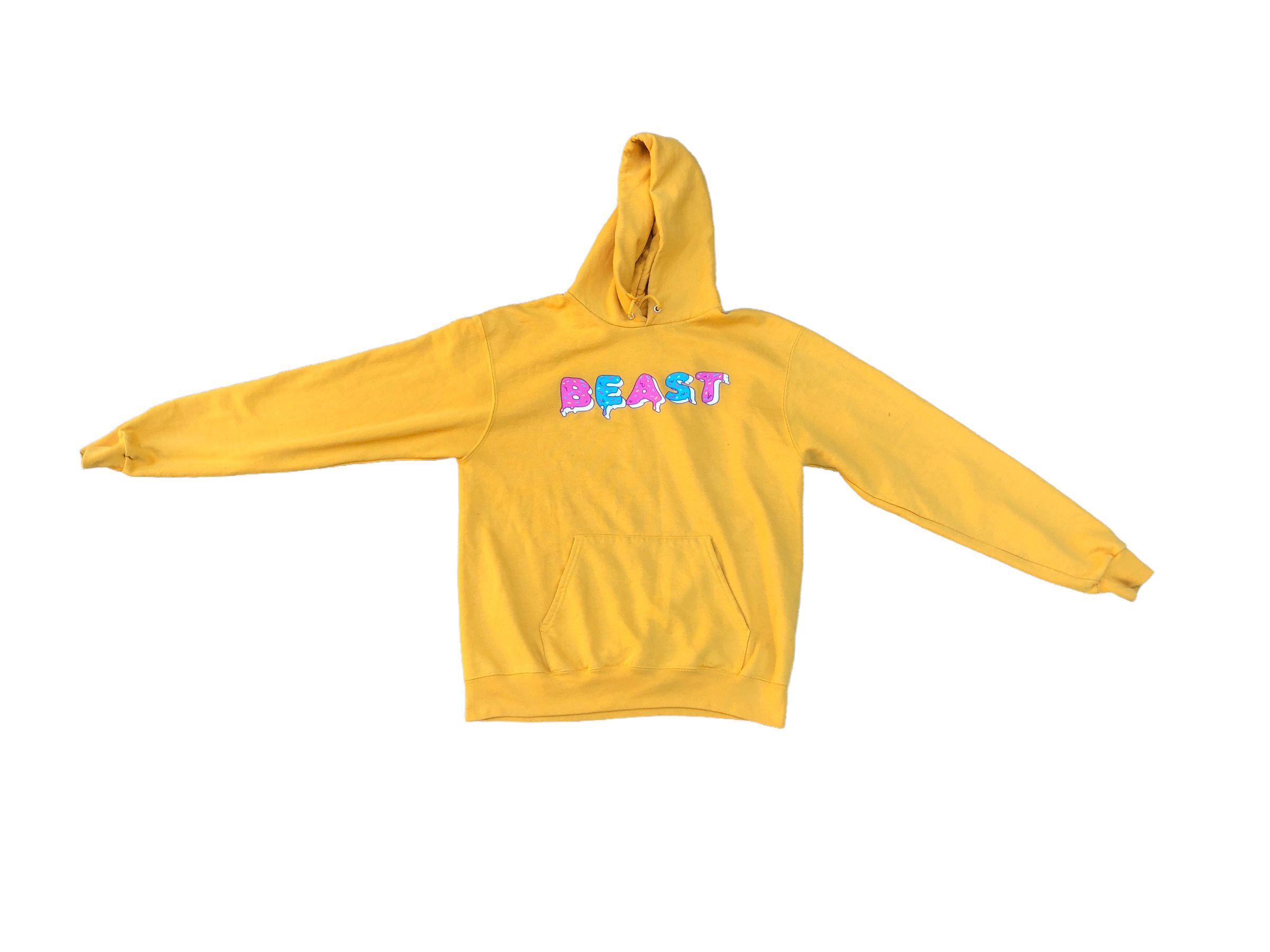 Champion X Mr Beast Merch Big Logo BEAST Yellow Medium