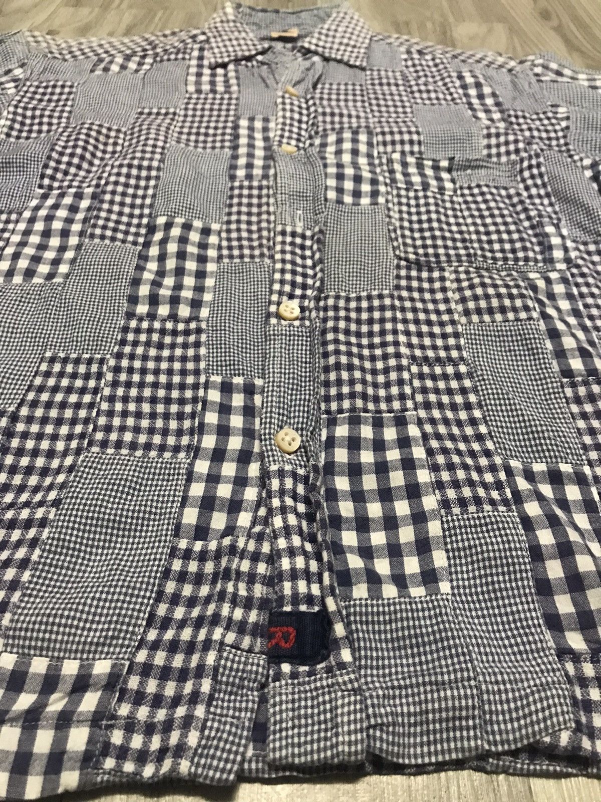 45rpm 45RPM PATCHWORK SHORT SLEEVE SHIRT Size US S / EU 44-46 / 1 - 6 Thumbnail