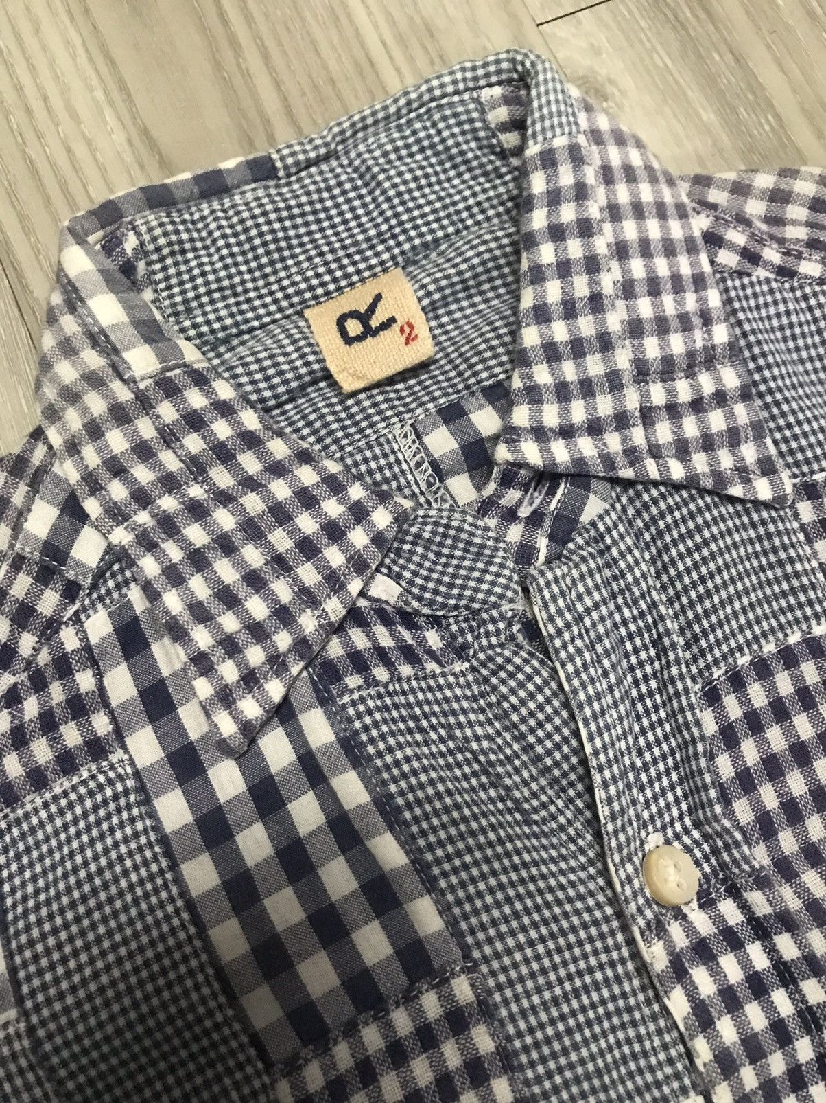 45rpm 45RPM PATCHWORK SHORT SLEEVE SHIRT Size US S / EU 44-46 / 1 - 4 Thumbnail