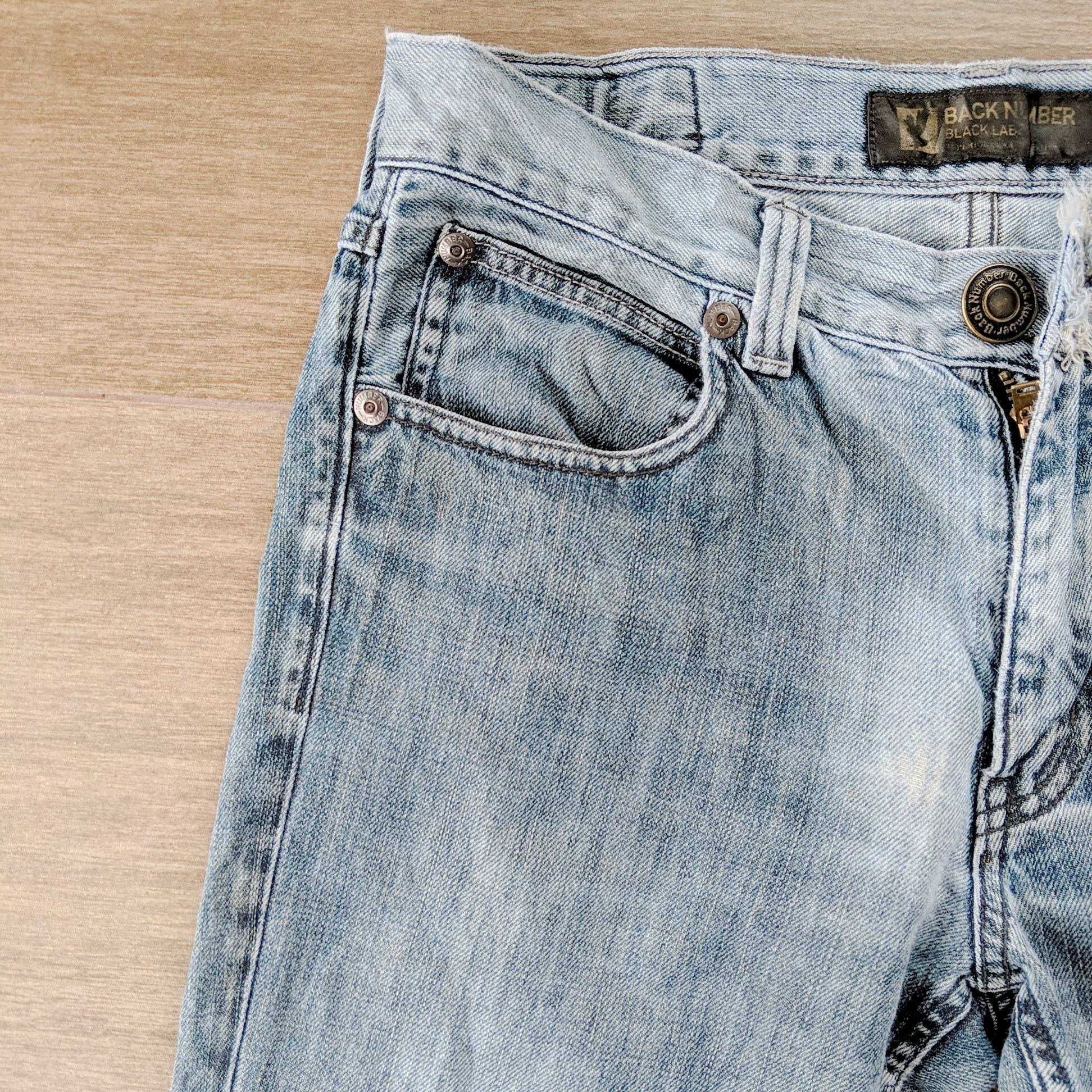 Japanese Brand × Jean × Vintage Vintage Back Number Black Label Faded Denim Pants Size US 32 / EU 48 - 11 Thumbnail