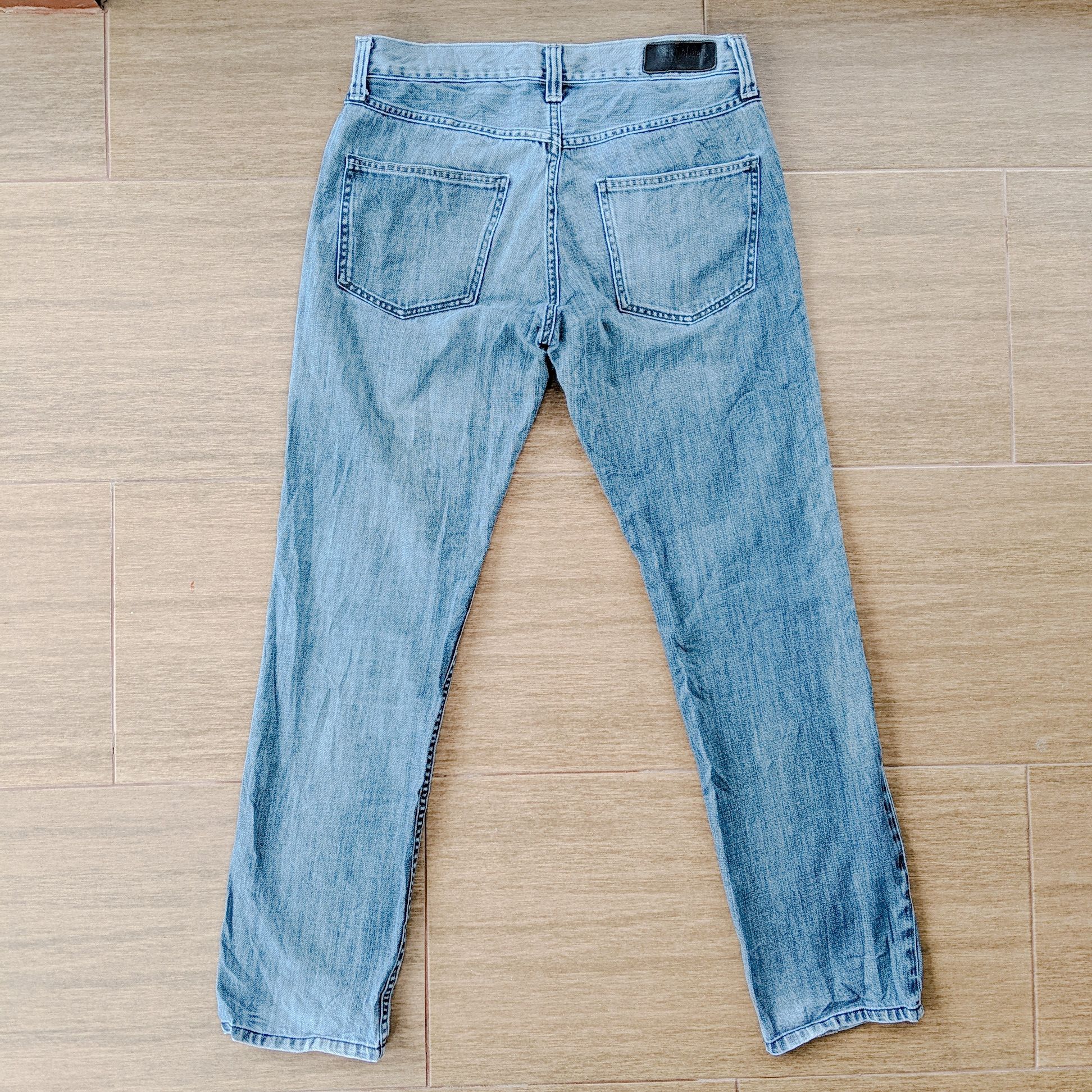 Japanese Brand × Jean × Vintage Vintage Back Number Black Label Faded Denim Pants Size US 32 / EU 48 - 6 Thumbnail