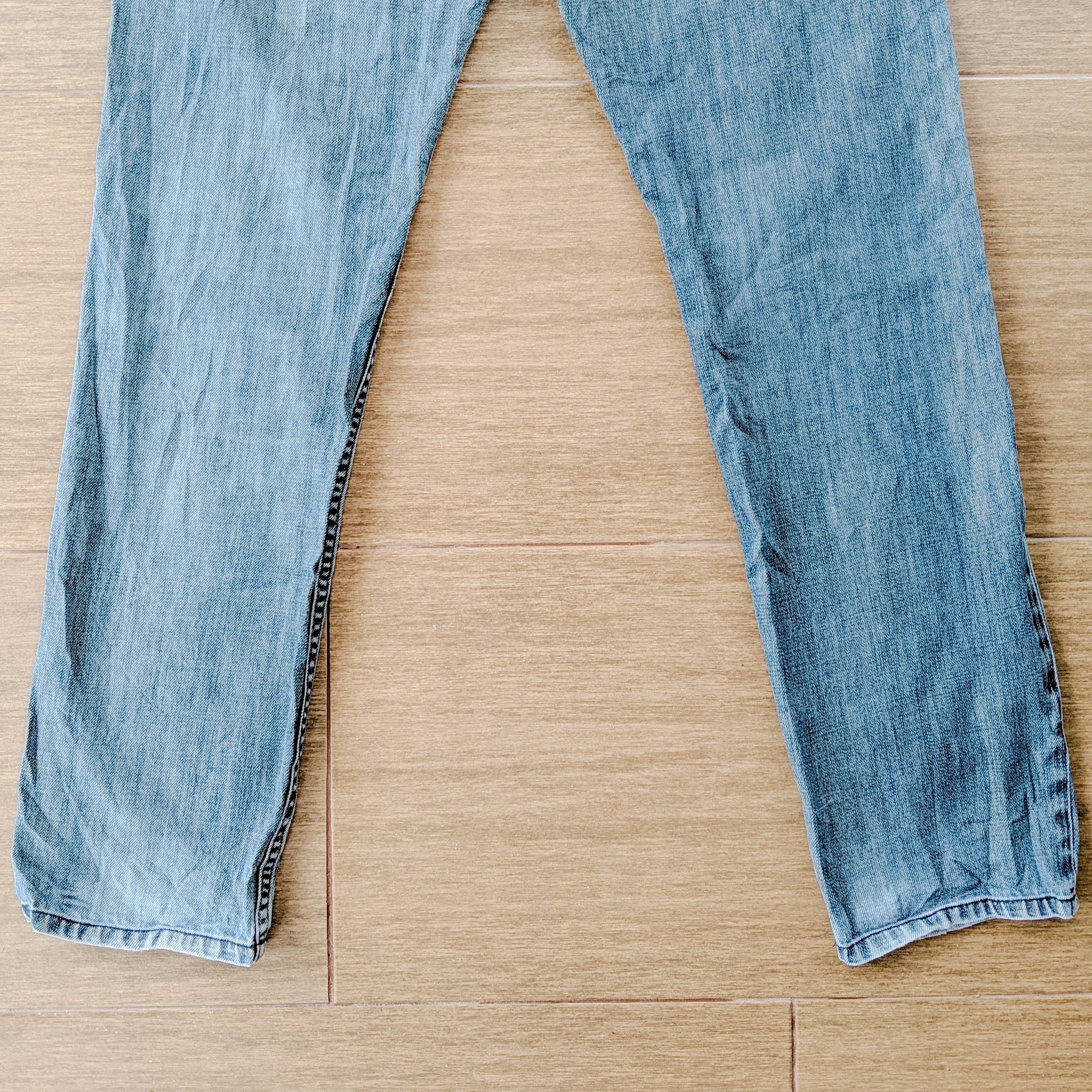 Japanese Brand × Jean × Vintage Vintage Back Number Black Label Faded Denim Pants Size US 32 / EU 48 - 2 Thumbnail