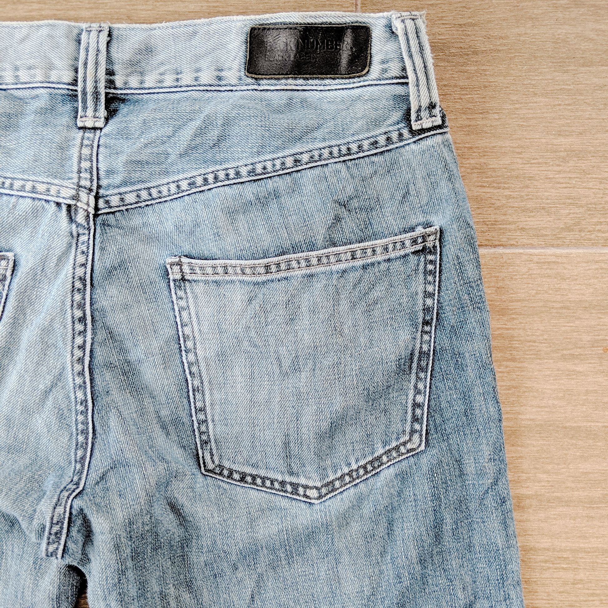 Japanese Brand × Jean × Vintage Vintage Back Number Black Label Faded Denim Pants Size US 32 / EU 48 - 3 Thumbnail