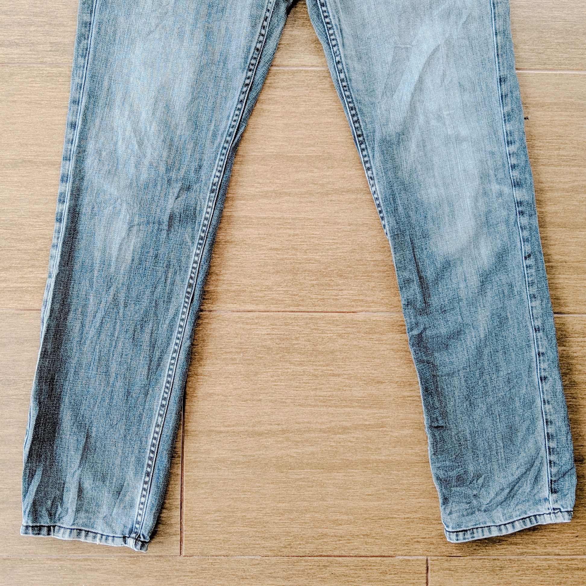 Japanese Brand × Jean × Vintage Vintage Back Number Black Label Faded Denim Pants Size US 32 / EU 48 - 7 Thumbnail