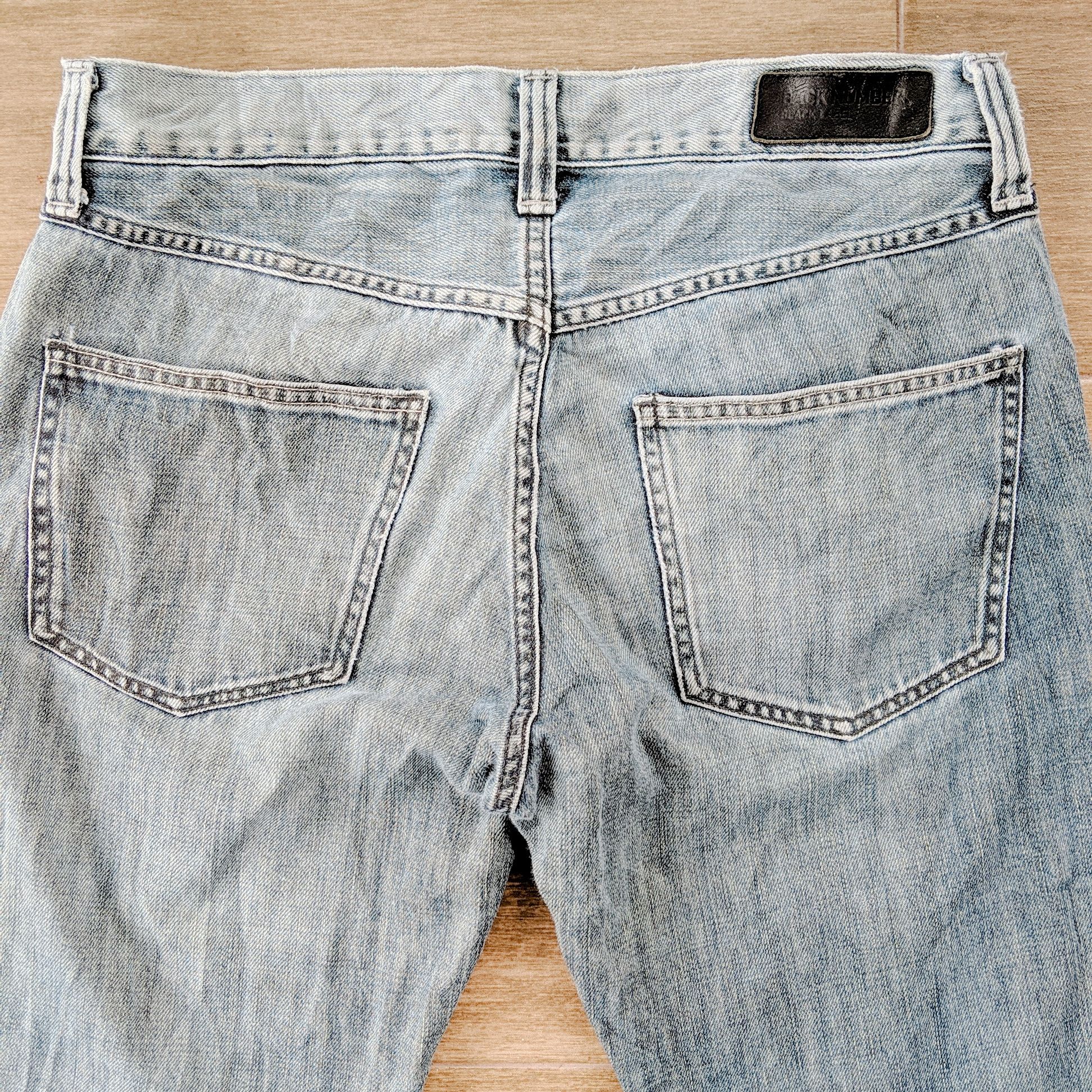 Japanese Brand × Jean × Vintage Vintage Back Number Black Label Faded Denim Pants Size US 32 / EU 48 - 5 Thumbnail