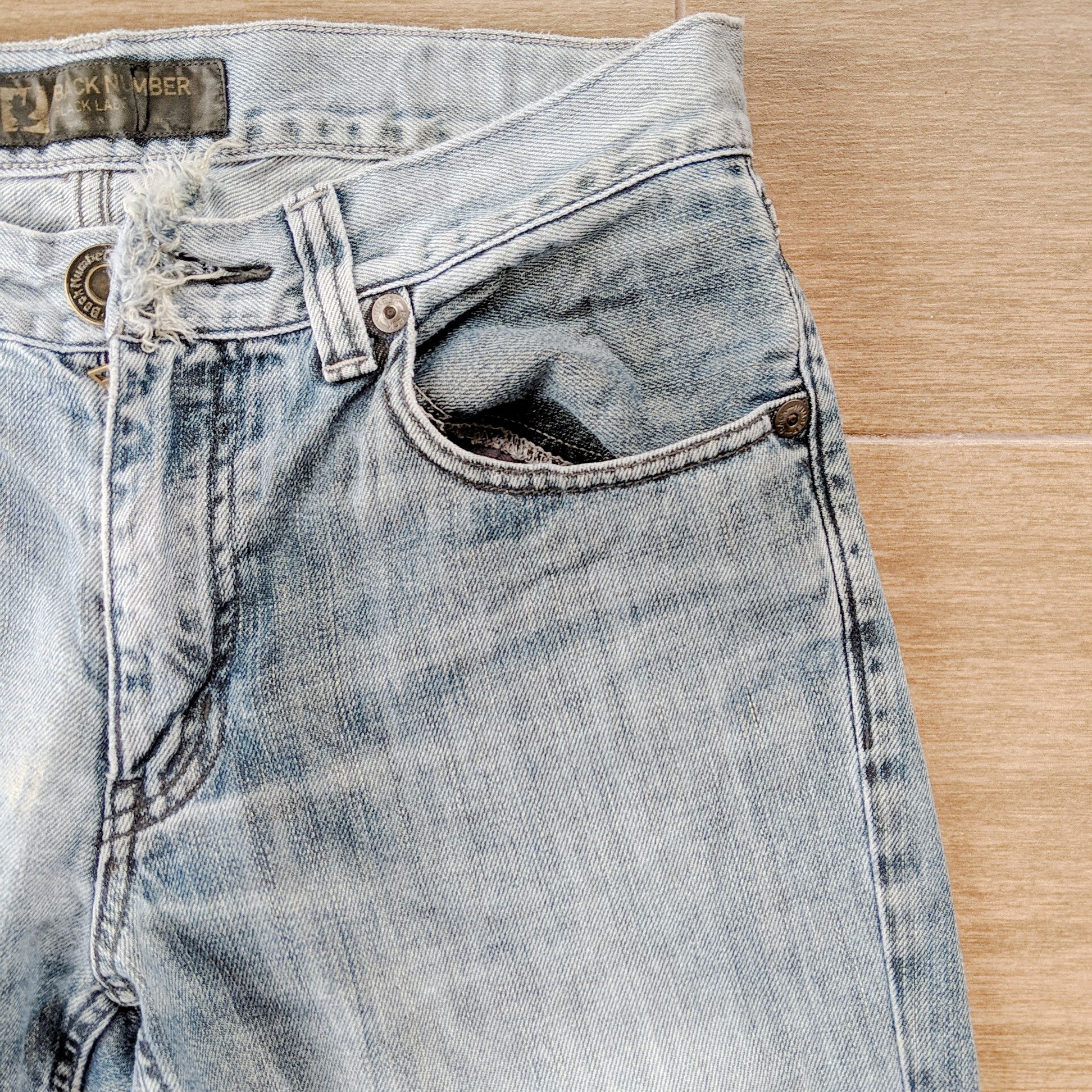 Japanese Brand × Jean × Vintage Vintage Back Number Black Label Faded Denim Pants Size US 32 / EU 48 - 10 Thumbnail