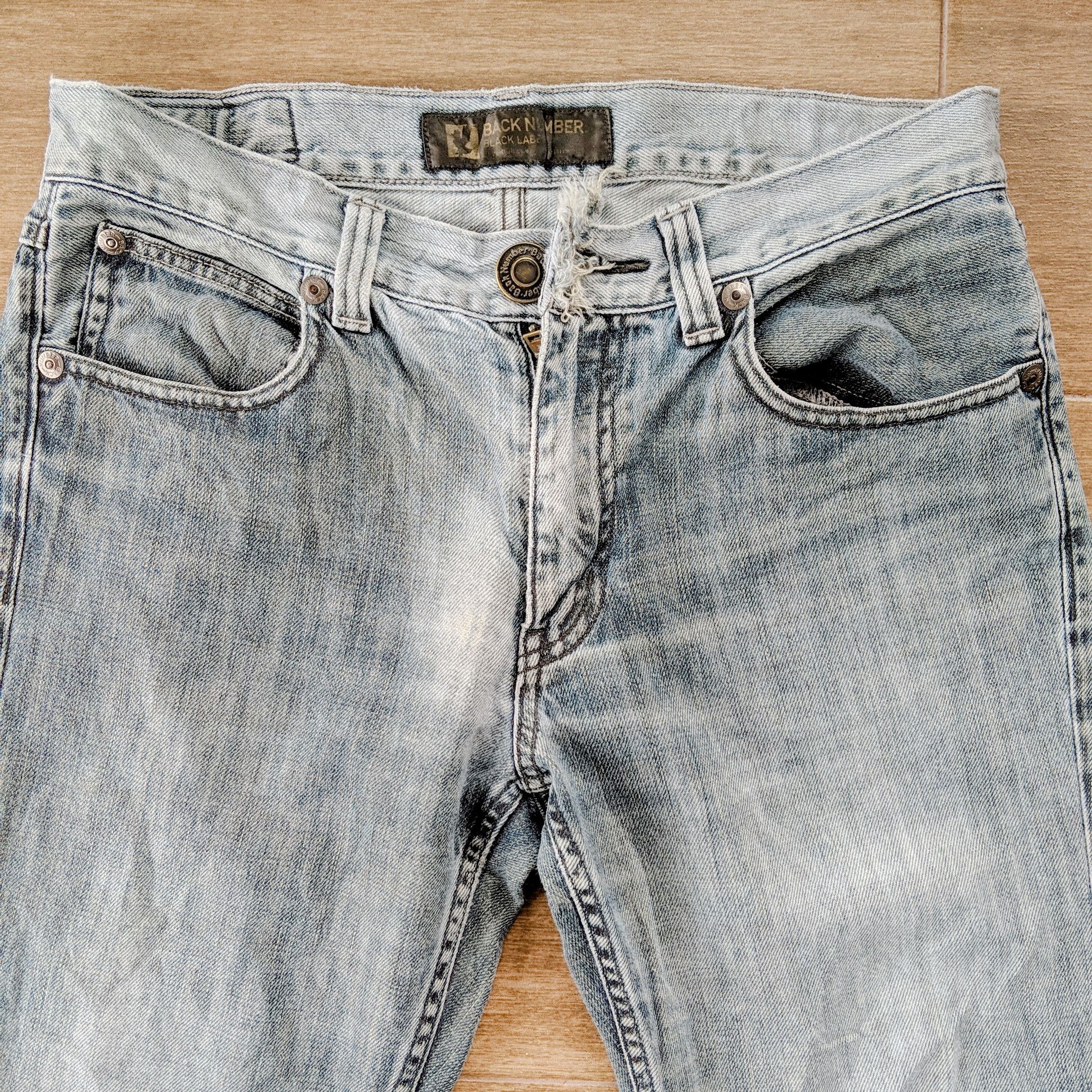 Japanese Brand × Jean × Vintage Vintage Back Number Black Label Faded Denim Pants Size US 32 / EU 48 - 12 Thumbnail
