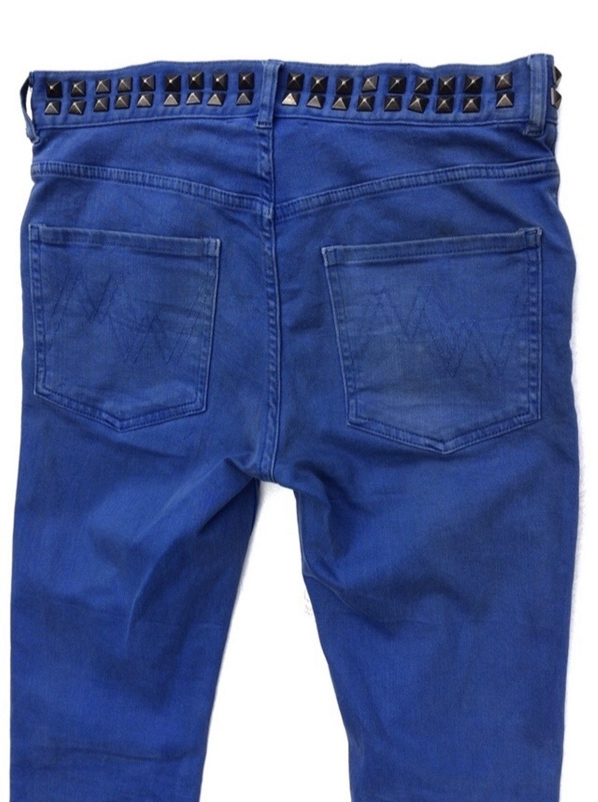 Matthew Williamson Matthew Williamson For H&M Blue Trouserd Skinny Casual Pant Size 32" / US 10 / IT 46 - 7 Thumbnail