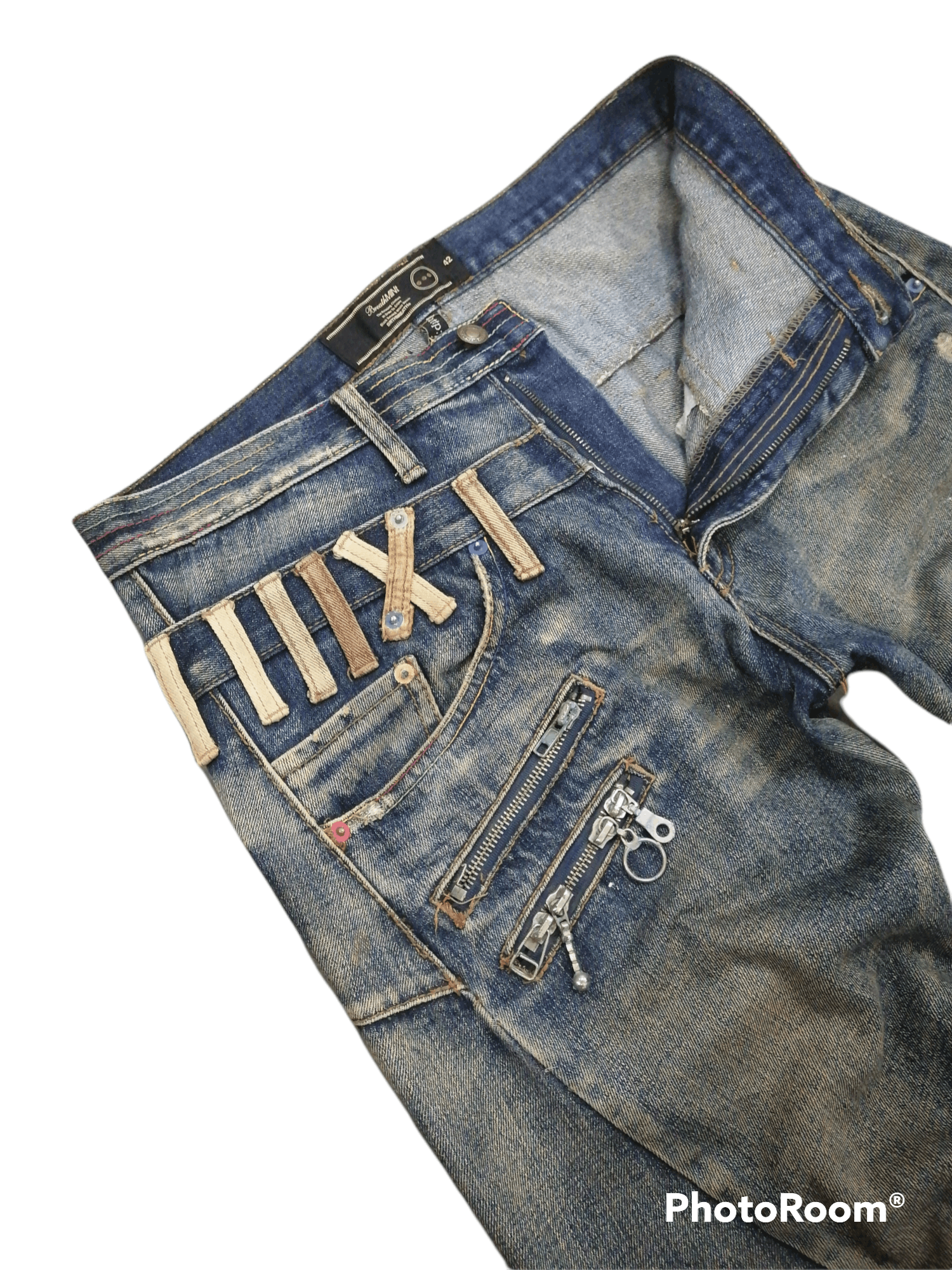 Other Super Sickkk 🔥Breathmint Twist Distressed Denim Pants🇯🇵 Size US 32 / EU 48 - 4 Thumbnail