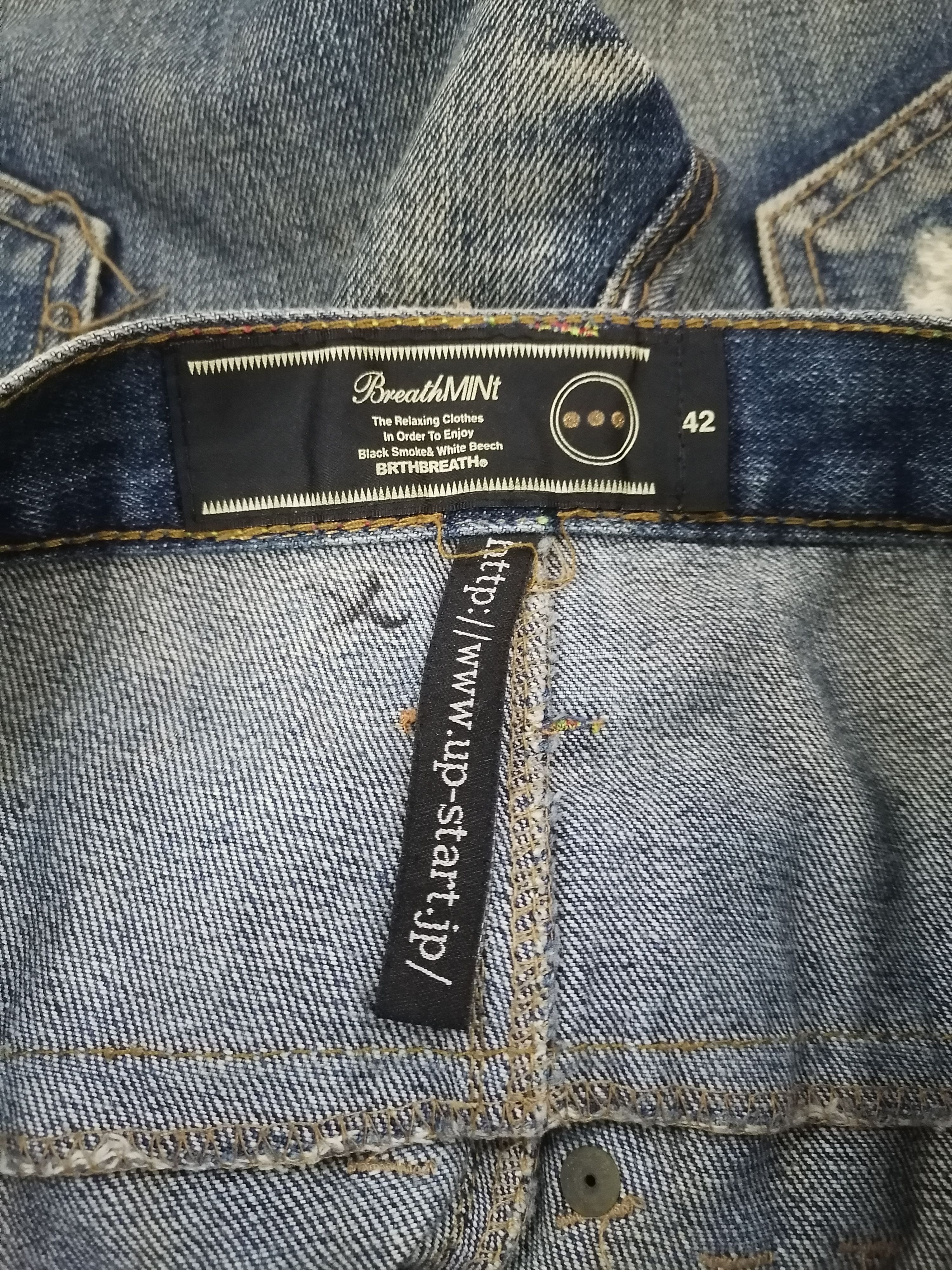 Other Super Sickkk 🔥Breathmint Twist Distressed Denim Pants🇯🇵 Size US 32 / EU 48 - 7 Thumbnail