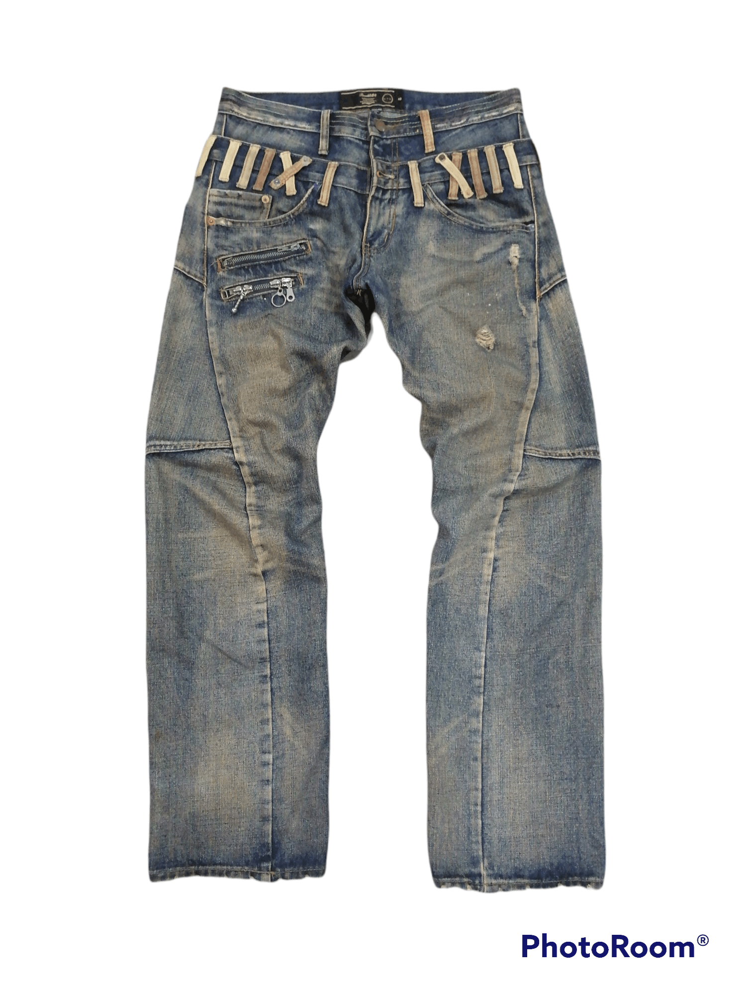Other Super Sickkk 🔥Breathmint Twist Distressed Denim Pants🇯🇵 Size US 32 / EU 48 - 1 Thumbnail