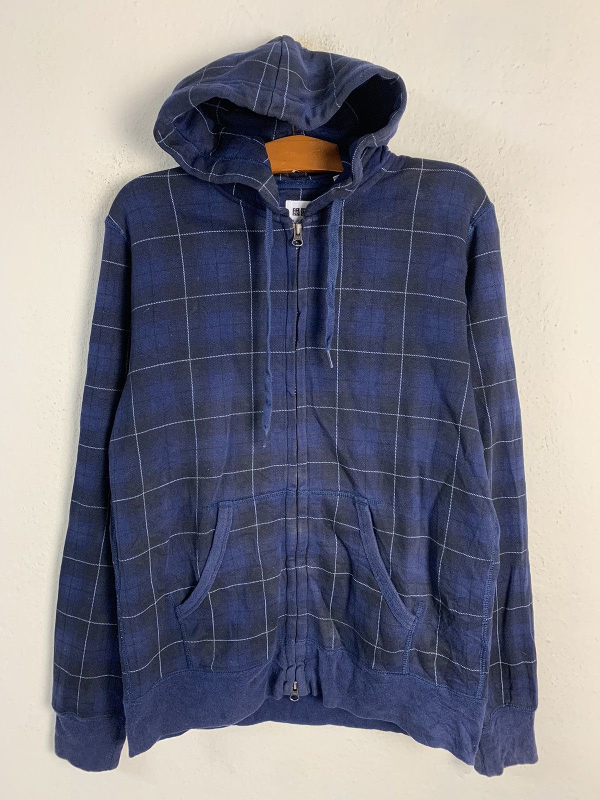 Uniqlo Uniqlo Plaid Zipper Hoodie Size US M / EU 48-50 / 2 - 1 Thumbnail