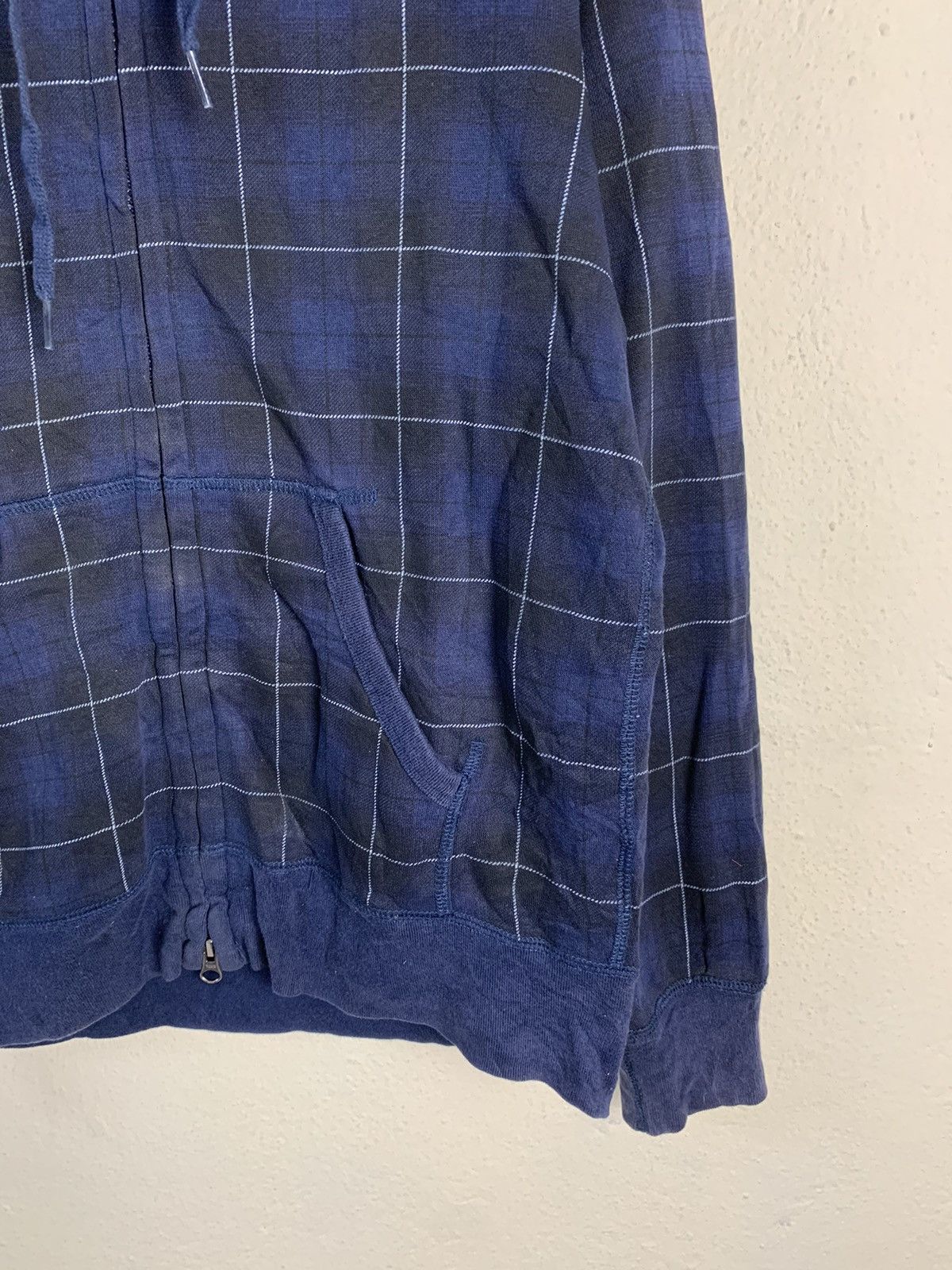 Uniqlo Uniqlo Plaid Zipper Hoodie Size US M / EU 48-50 / 2 - 2 Thumbnail