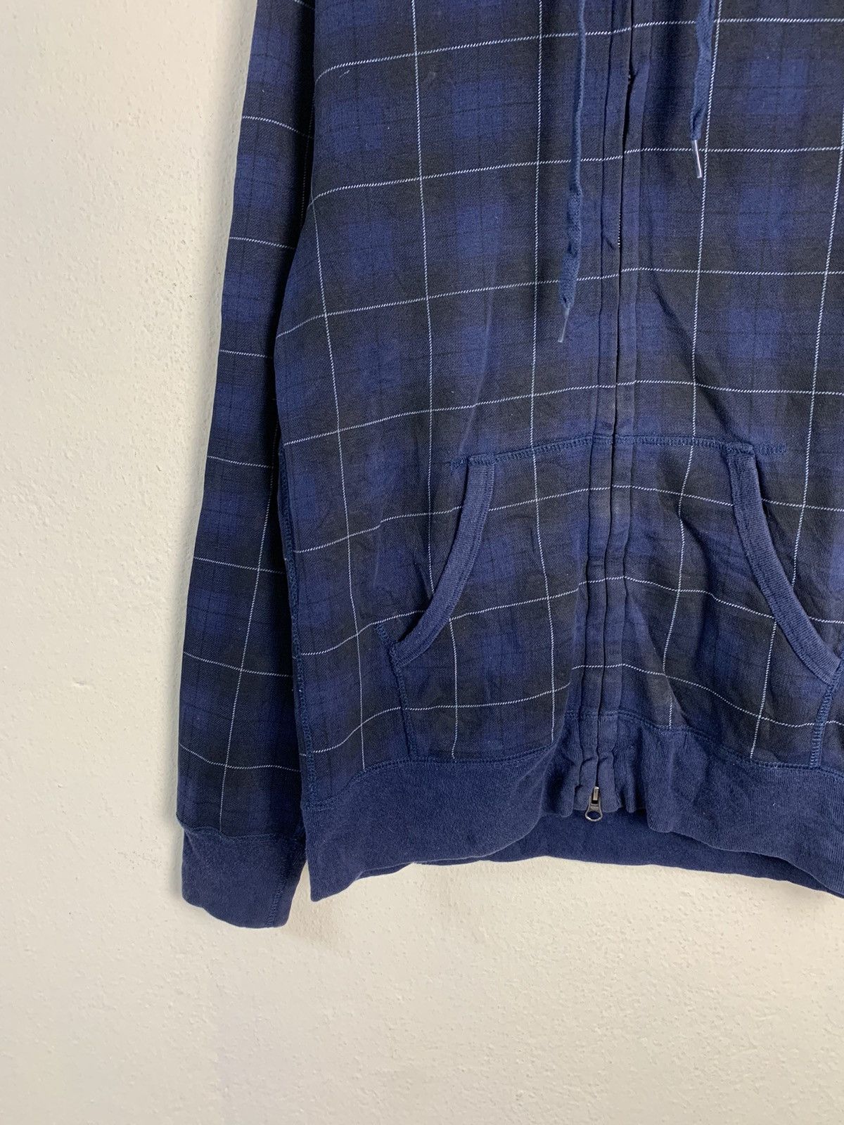 Uniqlo Uniqlo Plaid Zipper Hoodie Size US M / EU 48-50 / 2 - 3 Thumbnail