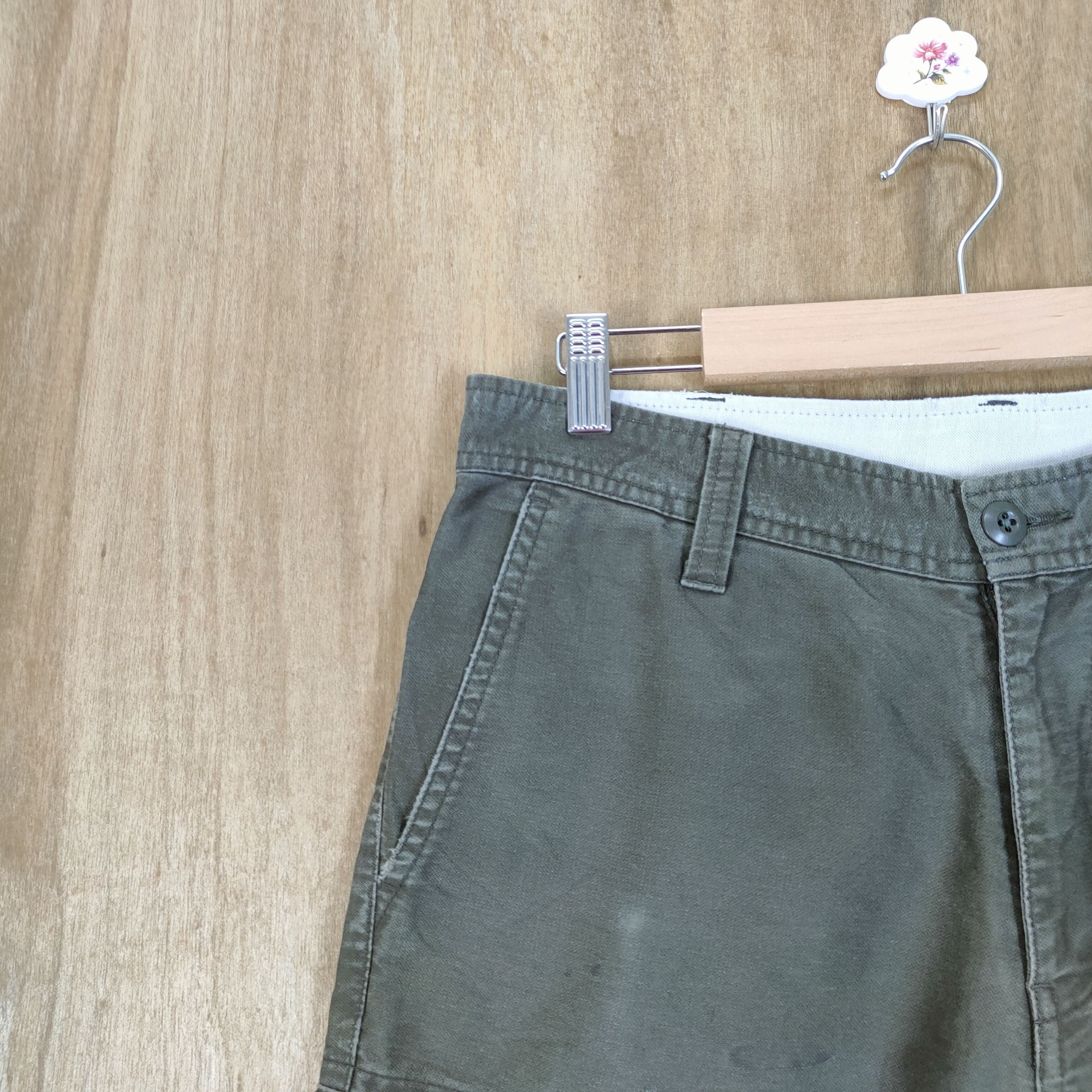 Japanese Brand GREEN LABEL FADED WORKWEAR CARGO PANTS Size US 32 / EU 48 - 5 Thumbnail