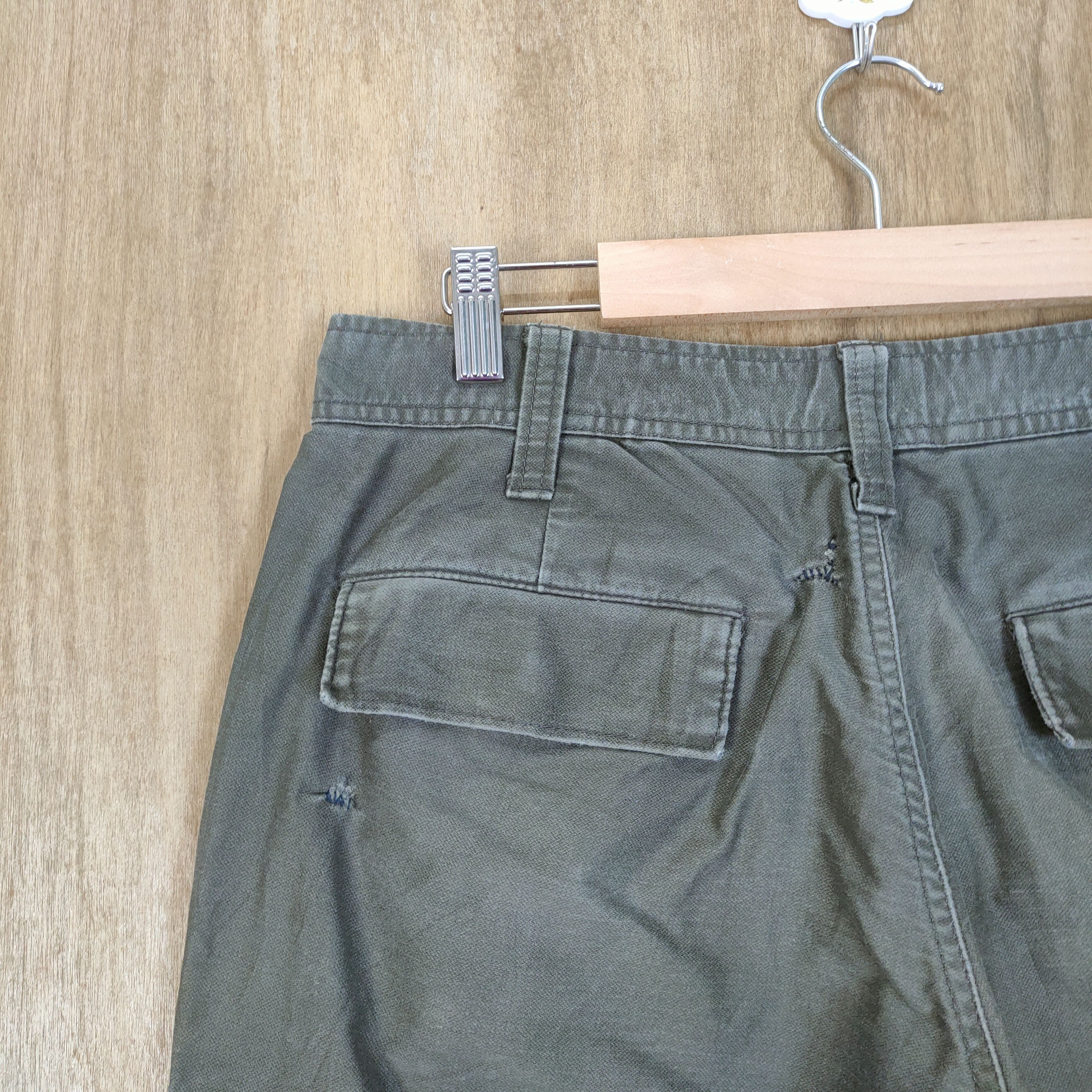 Japanese Brand GREEN LABEL FADED WORKWEAR CARGO PANTS Size US 32 / EU 48 - 12 Thumbnail