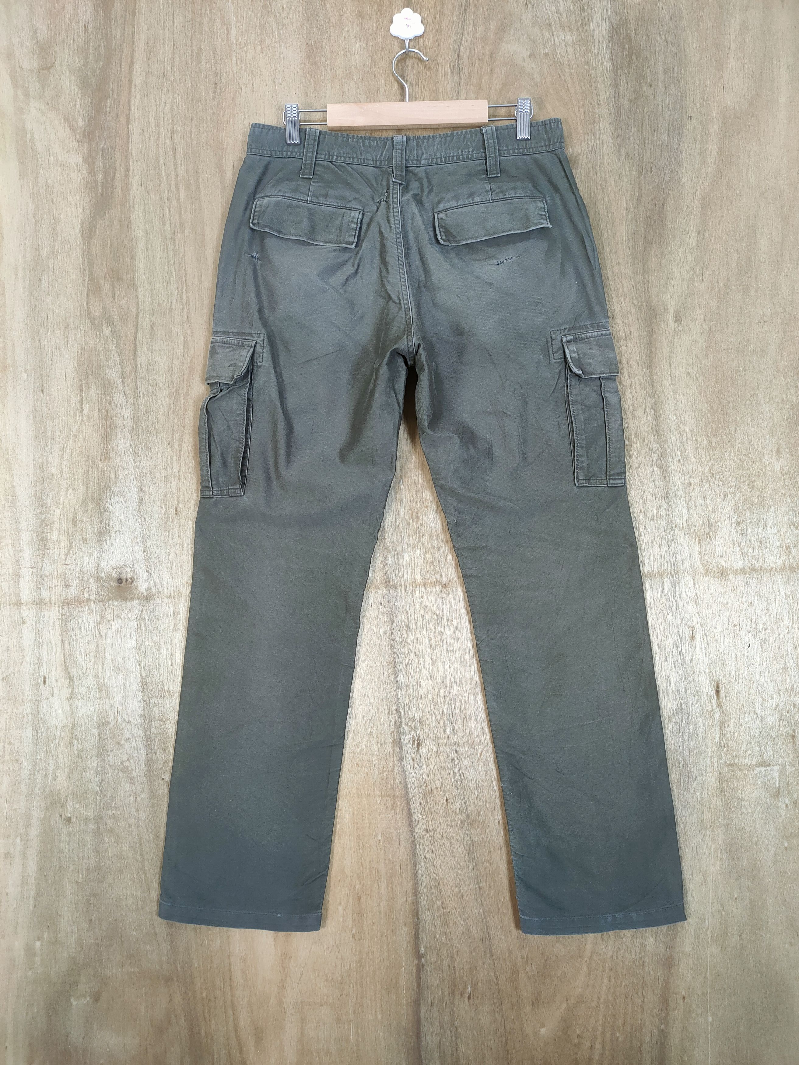 Japanese Brand GREEN LABEL FADED WORKWEAR CARGO PANTS Size US 32 / EU 48 - 9 Thumbnail