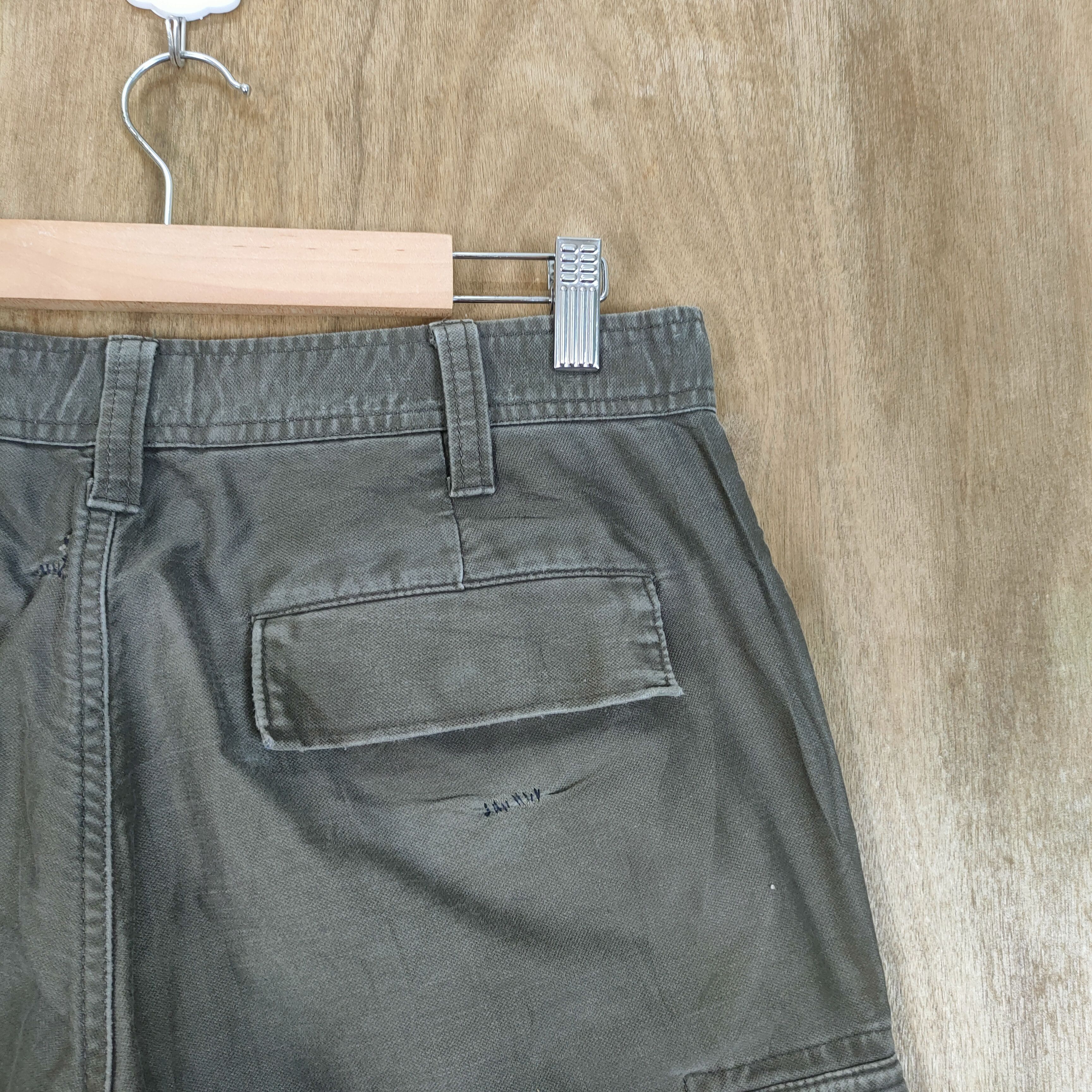 Japanese Brand GREEN LABEL FADED WORKWEAR CARGO PANTS Size US 32 / EU 48 - 13 Thumbnail