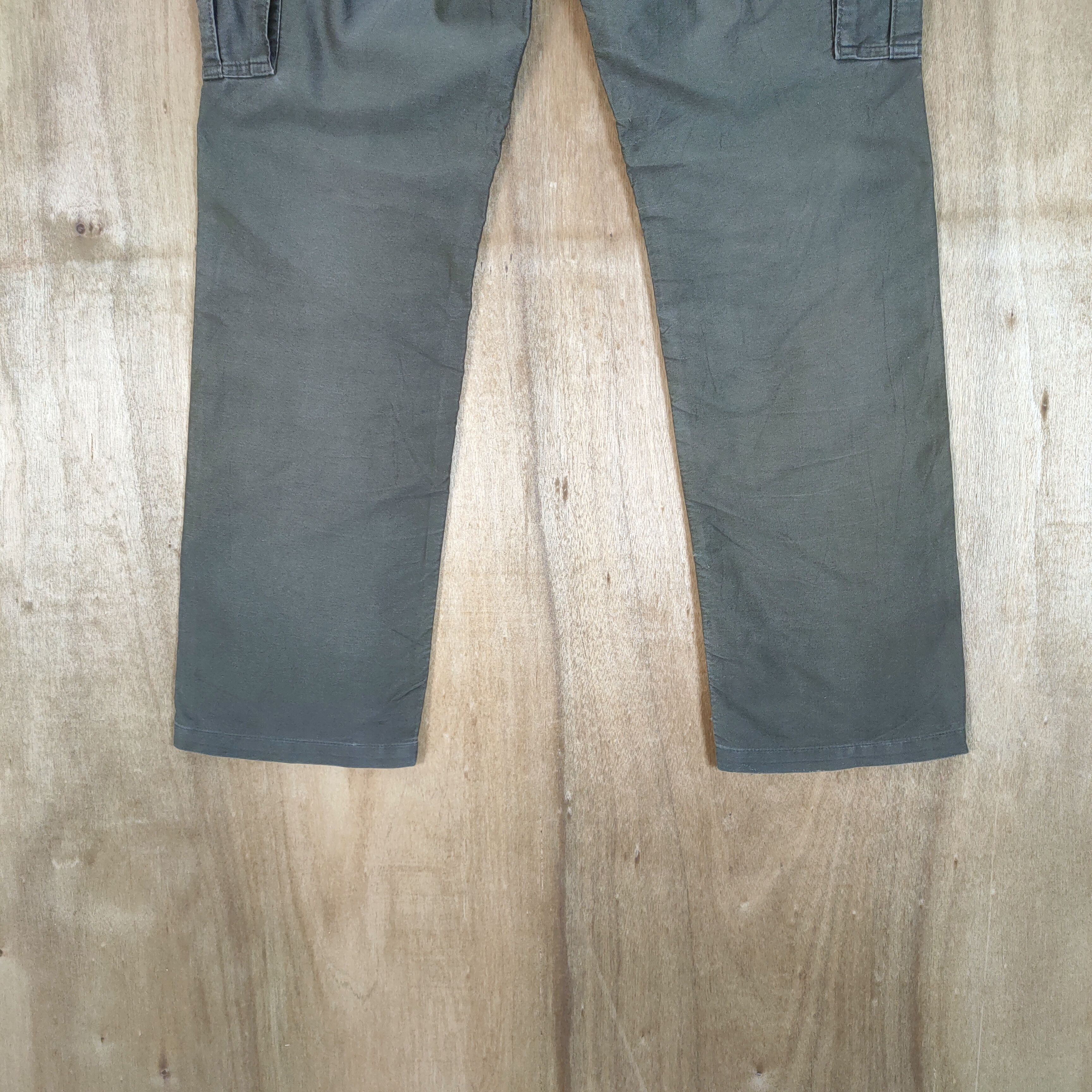 Japanese Brand GREEN LABEL FADED WORKWEAR CARGO PANTS Size US 32 / EU 48 - 11 Thumbnail