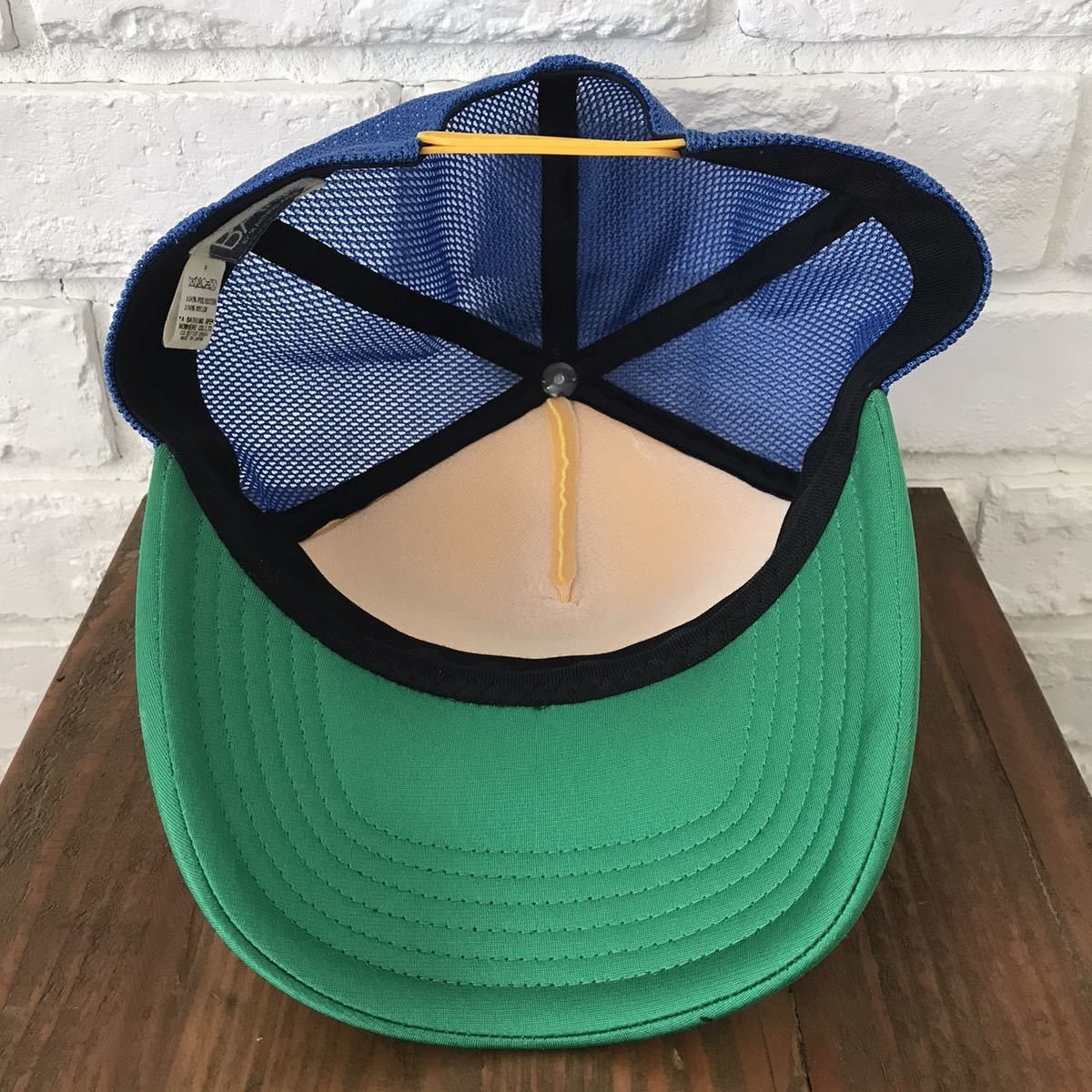Bape BAPE BAPESTA logo Brazil color trucker hat cap Size ONE SIZE - 7 Thumbnail