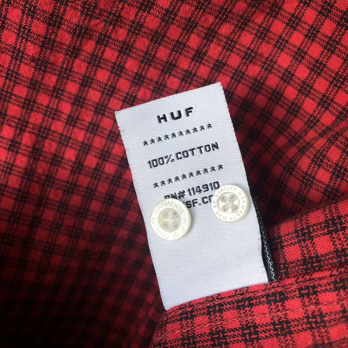 Huf Huf SF Archive Gingham check shirt S Size US S / EU 44-46 / 1 - 7 Thumbnail