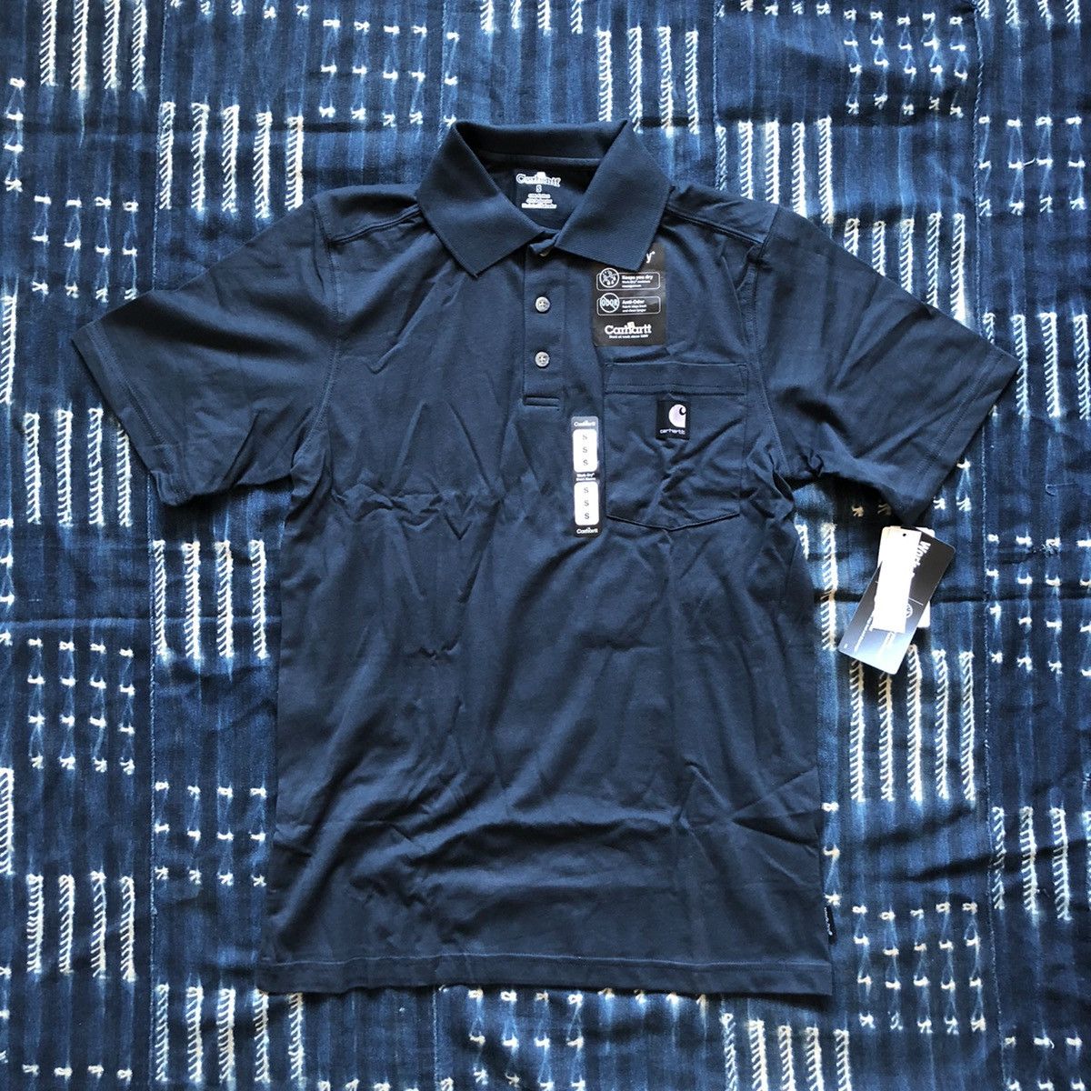 Carhartt Carhartt Workwear Polo Tee Vintage 90s Size US S / EU 44-46 / 1 - 1 Thumbnail