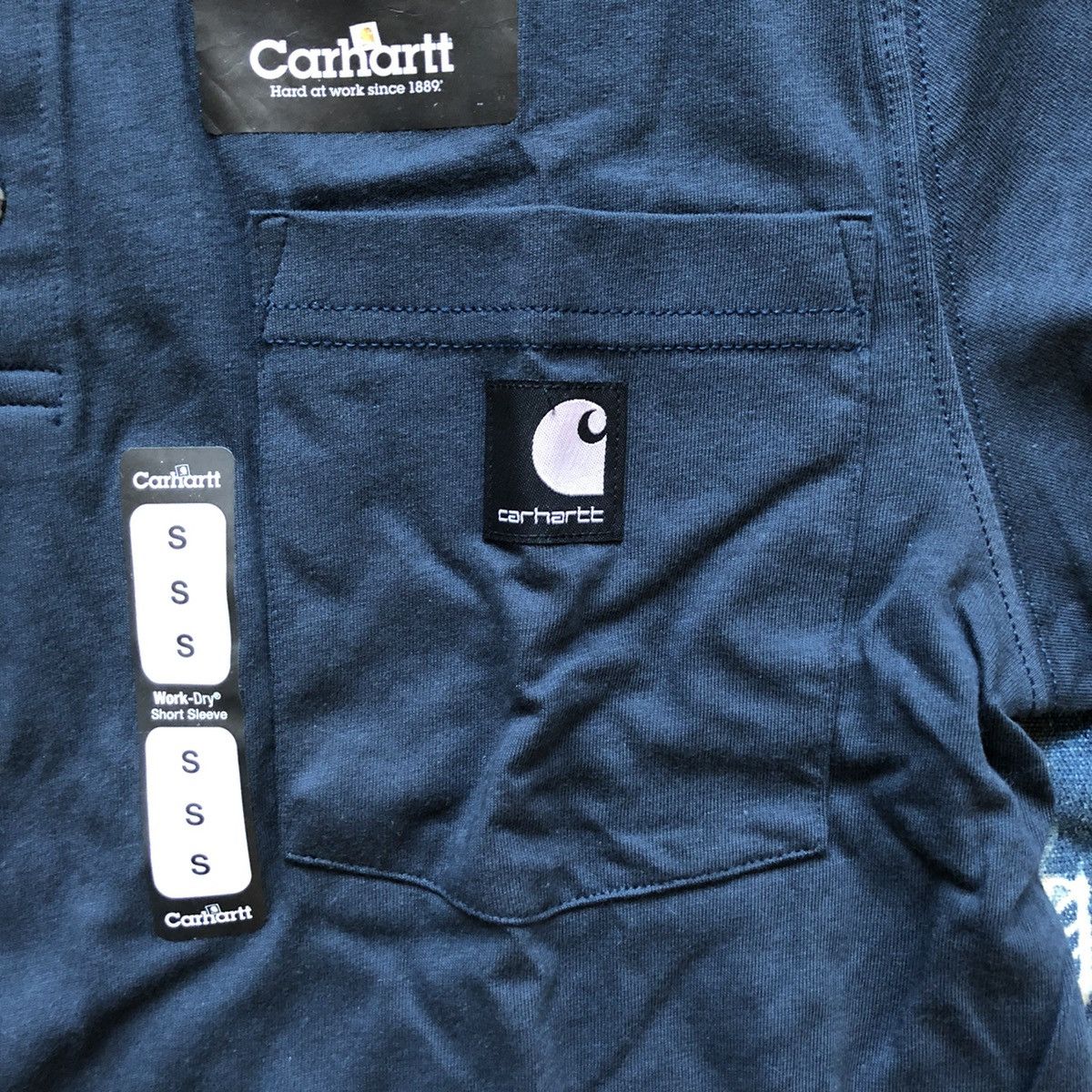 Carhartt Carhartt Workwear Polo Tee Vintage 90s Size US S / EU 44-46 / 1 - 3 Thumbnail