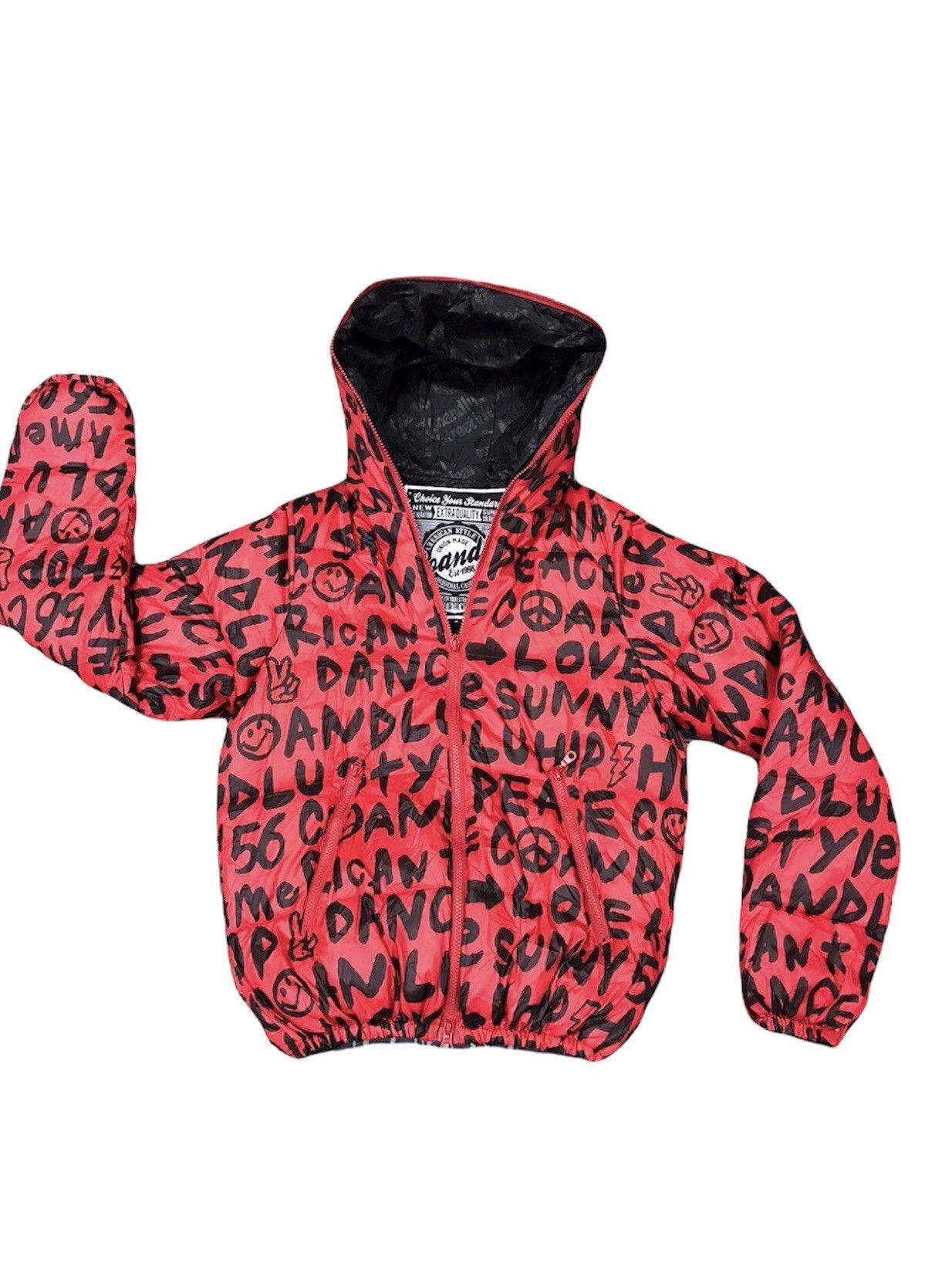 Japanese Brand Co & Lu Full Print Puffet jacket Size US M / EU 48-50 / 2 - 1 Thumbnail