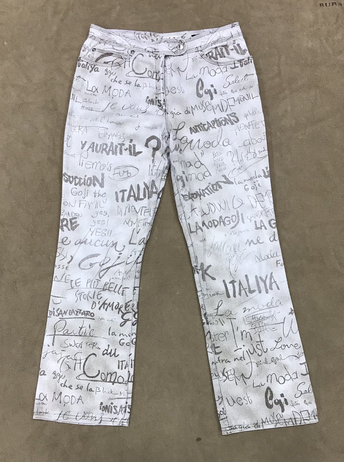 image of Modagoji Over Print Art Bootcut Pants in Designer, Men's (Size 30)