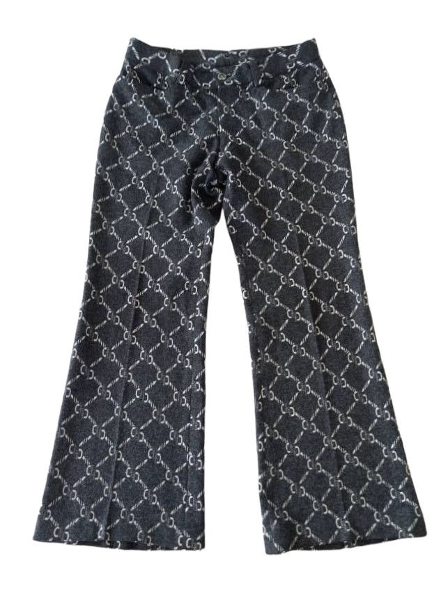 Gucci Inspired Wool Flared Pants