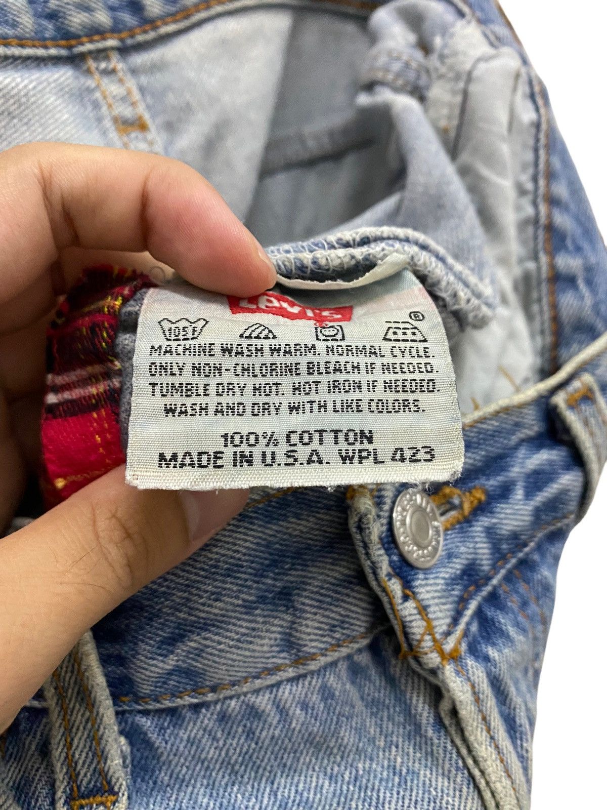 Levi's × Vintage Vintage Levi's 501 Distressed Jeans Size US 32 / EU 48 - 9 Thumbnail