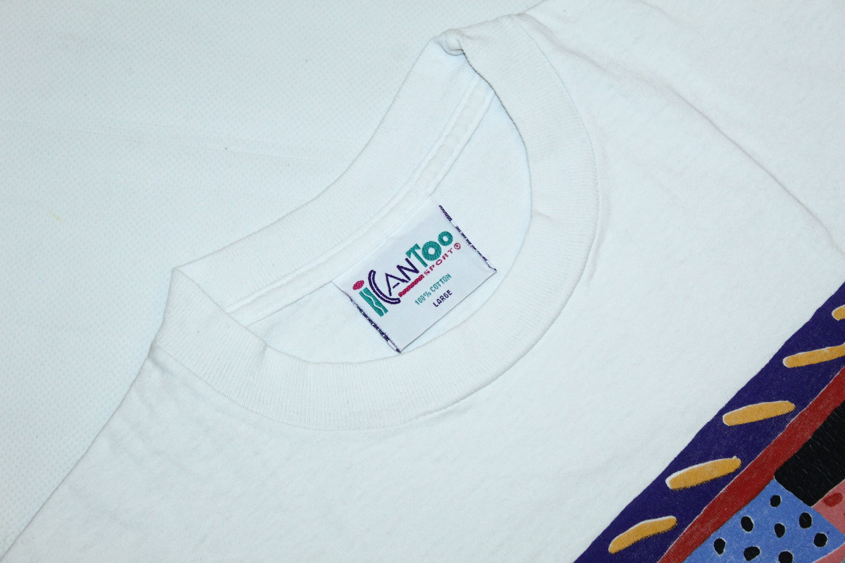 Art Comes First 🔥🔥🔥 USA VTG Jamaica Abstract Art Single Stitch Tee Size US L / EU 52-54 / 3 - 3 Thumbnail