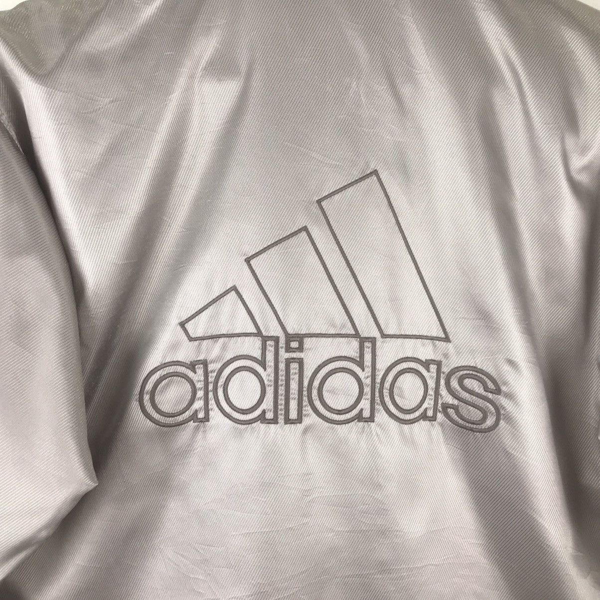 Adidas Vintage Adidas Zipper Button Up Medium Size Grey Jacket Size US M / EU 48-50 / 2 - 2 Thumbnail
