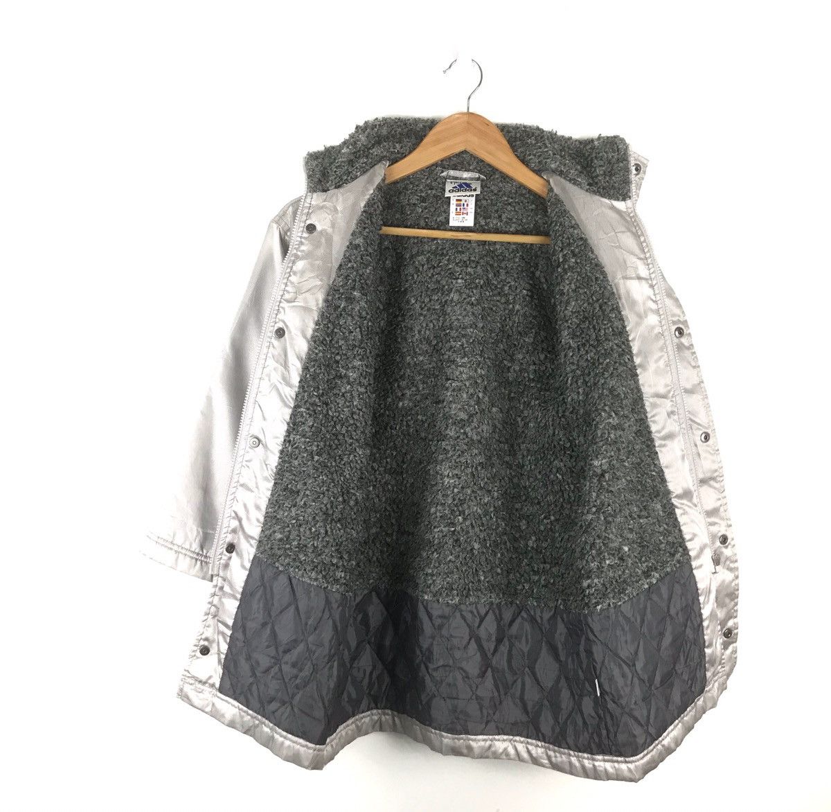 Adidas Vintage Adidas Zipper Button Up Medium Size Grey Jacket Size US M / EU 48-50 / 2 - 5 Thumbnail