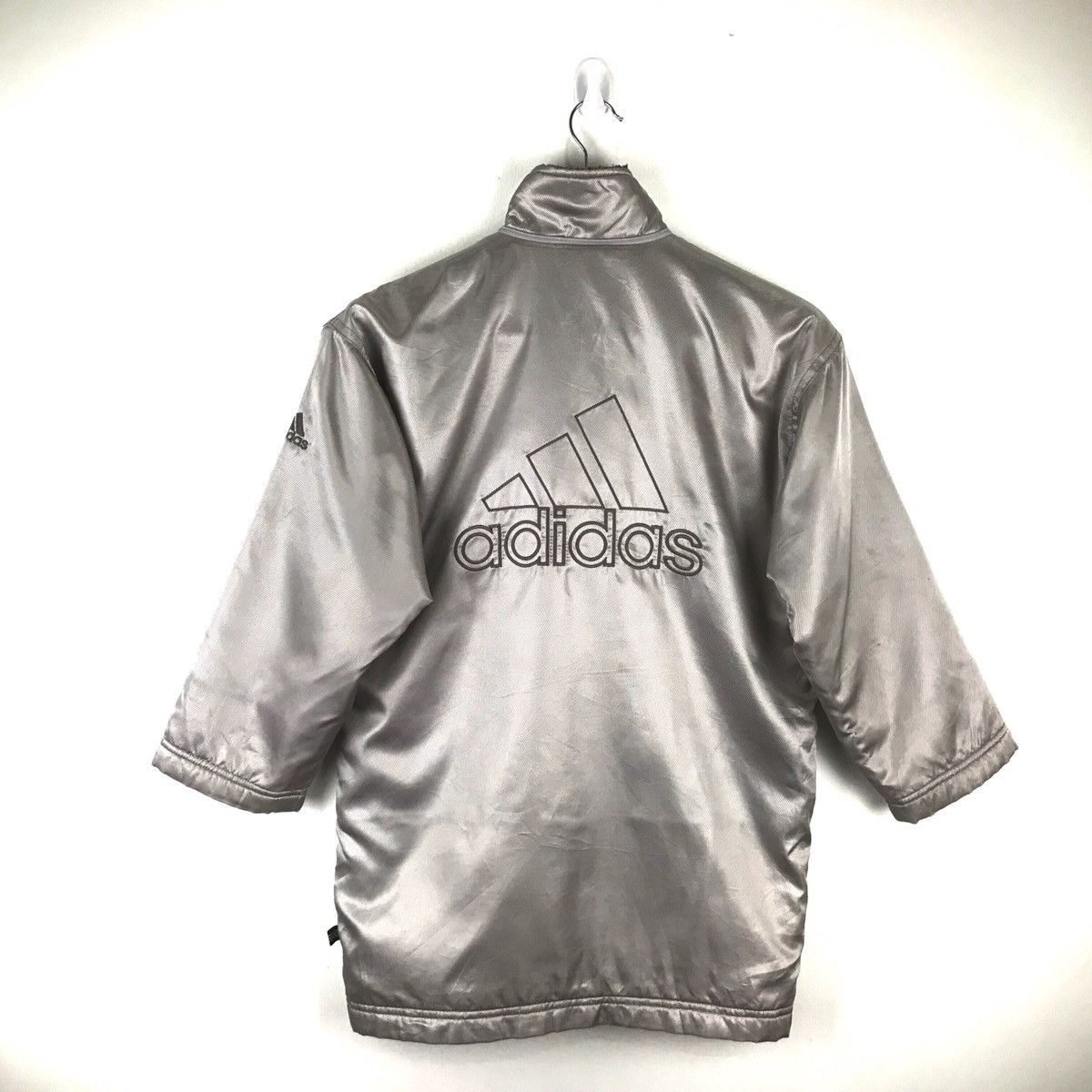 Adidas Vintage Adidas Zipper Button Up Medium Size Grey Jacket Size US M / EU 48-50 / 2 - 1 Thumbnail