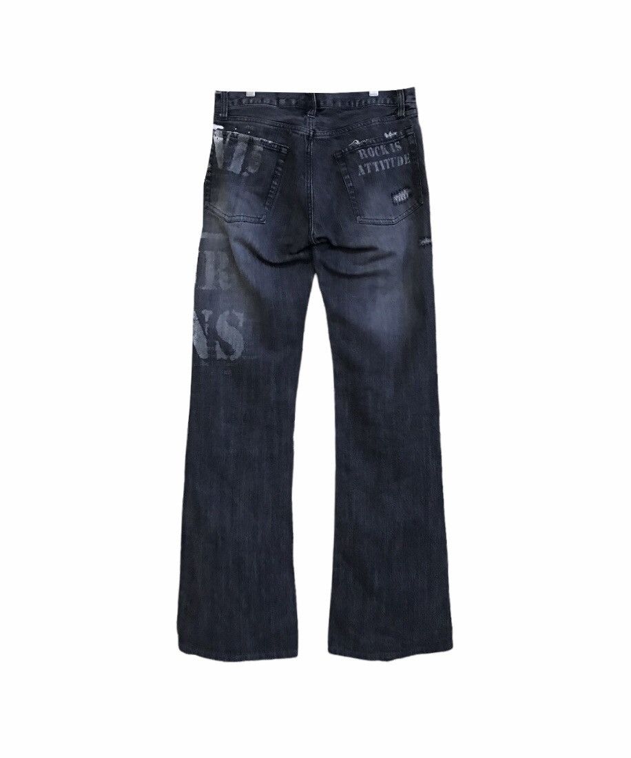 If Six Was Nine Rupert Edge Poem Flare Distressed Jeans Size US 31 - 13 Thumbnail