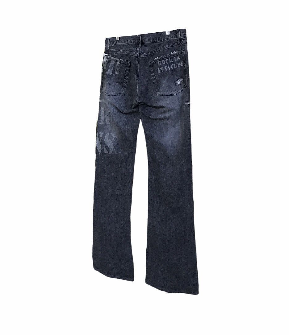 If Six Was Nine Rupert Edge Poem Flare Distressed Jeans Size US 31 - 14 Thumbnail