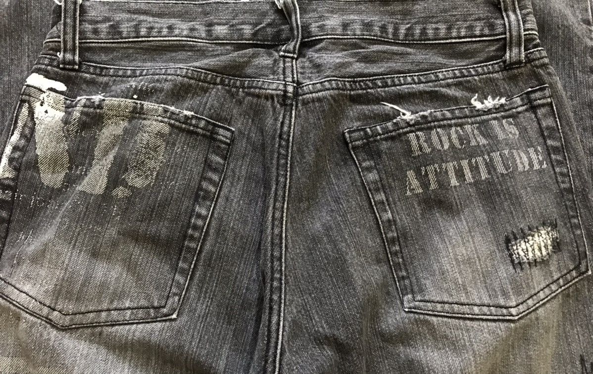 If Six Was Nine Rupert Edge Poem Flare Distressed Jeans Size US 31 - 15 Thumbnail