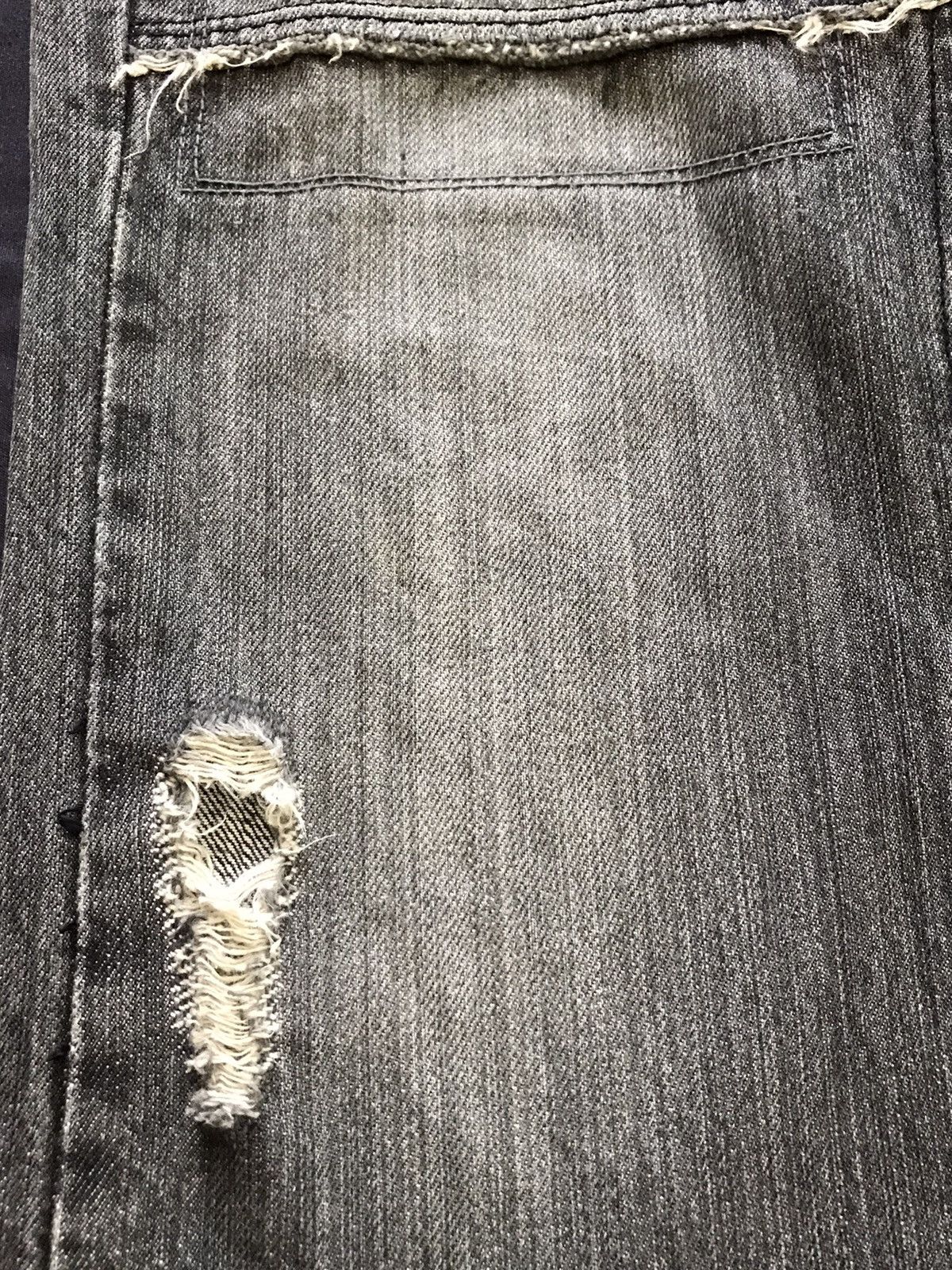If Six Was Nine Rupert Edge Poem Flare Distressed Jeans Size US 31 - 10 Thumbnail