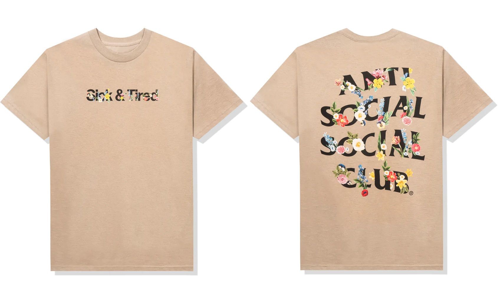 Anti Social Social Club DS Black ASSC Sick & Tired Self Conclusion Sand Tee FTP FOG Size US S / EU 44-46 / 1 - 6 Thumbnail