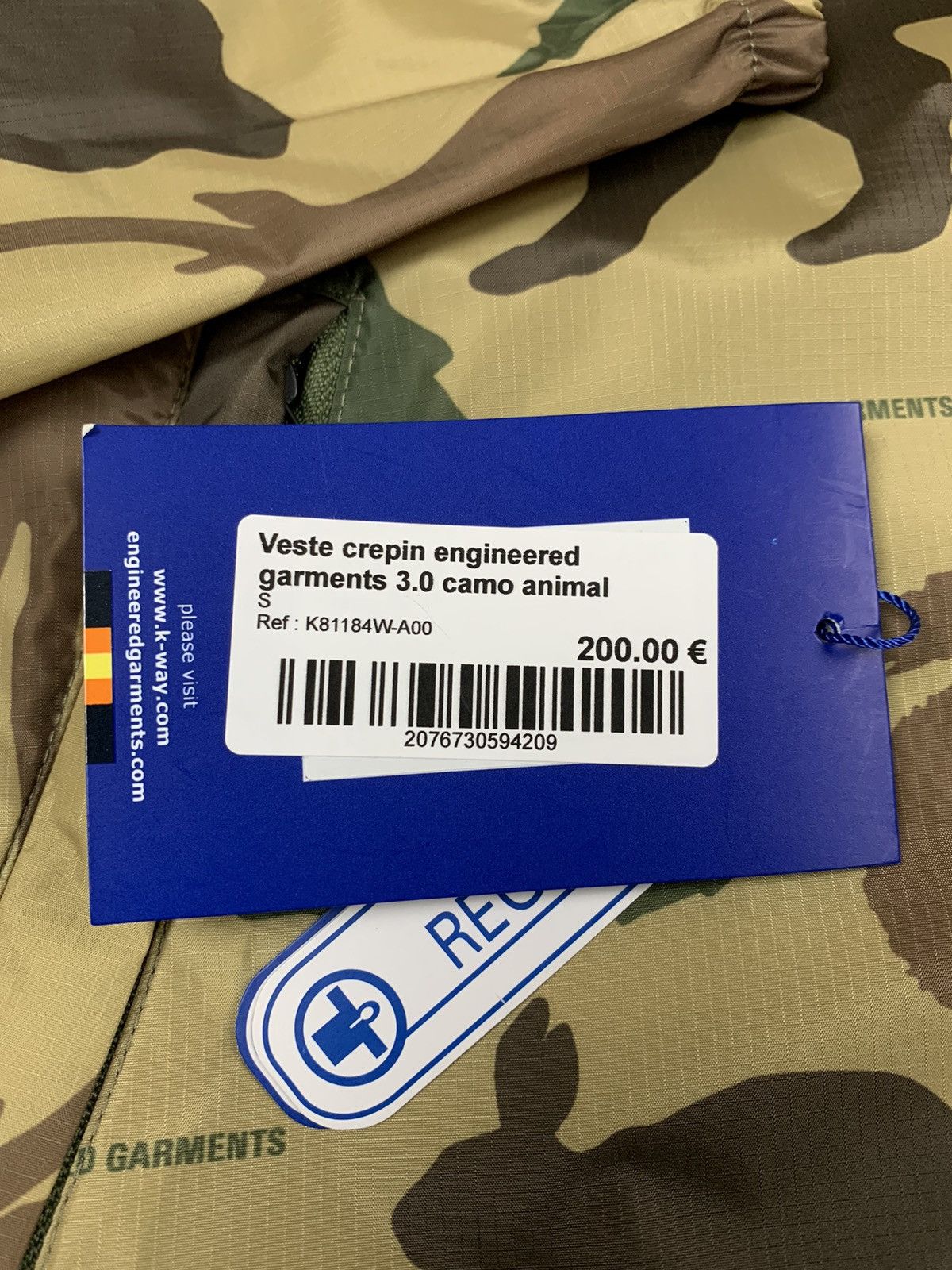 Engineered Garments Engineered Garments x K-Way Nylon Waterproof Packable Jacket Size US S / EU 44-46 / 1 - 6 Thumbnail